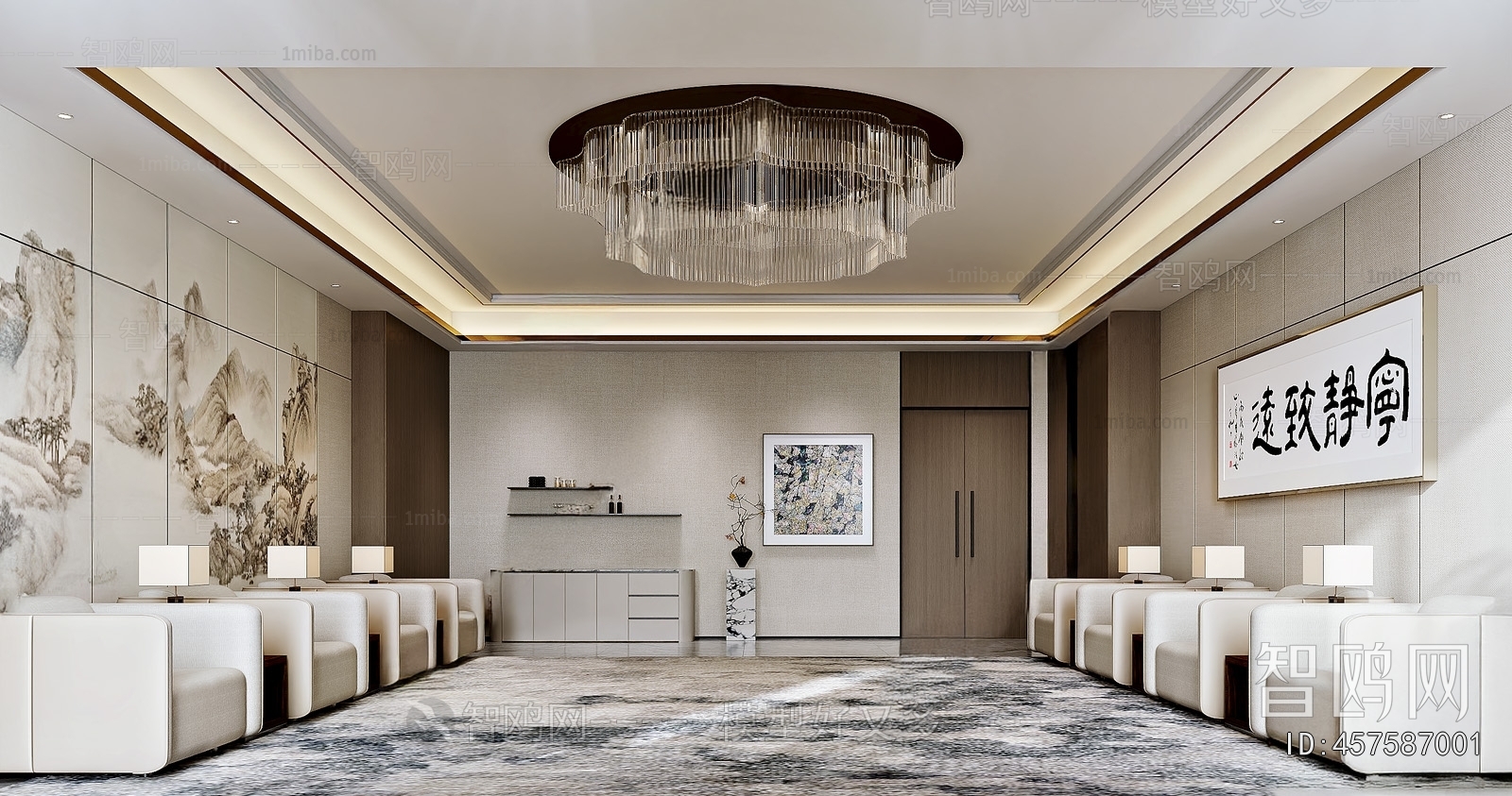 New Chinese Style Reception Room