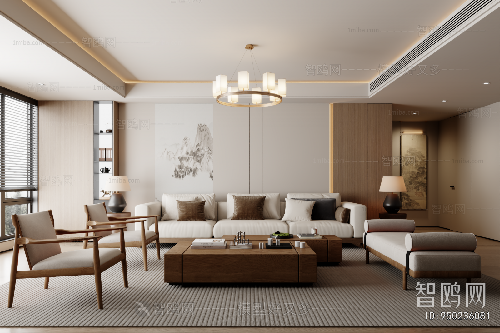 New Chinese Style A Living Room