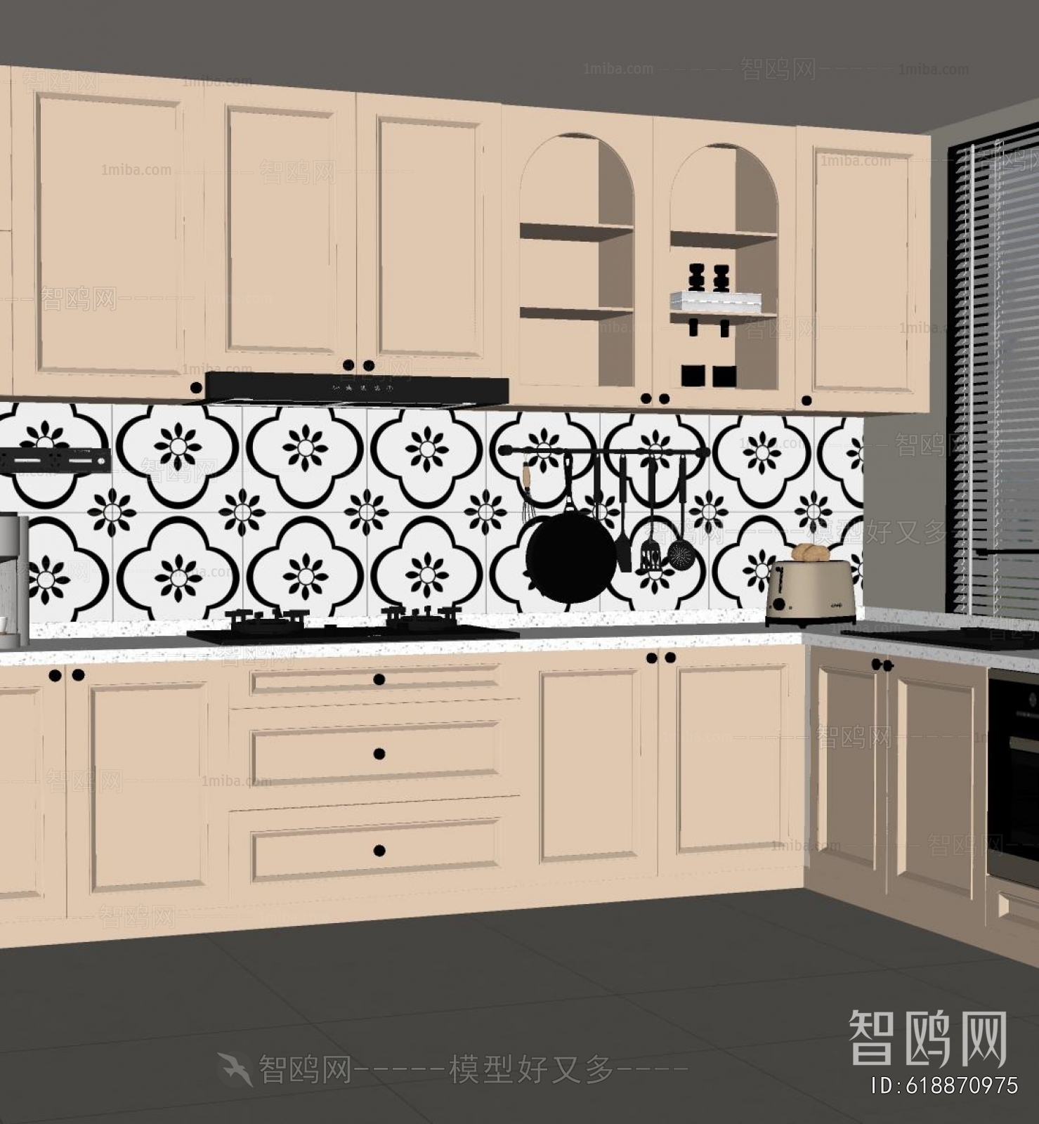 French Style Open Kitchen