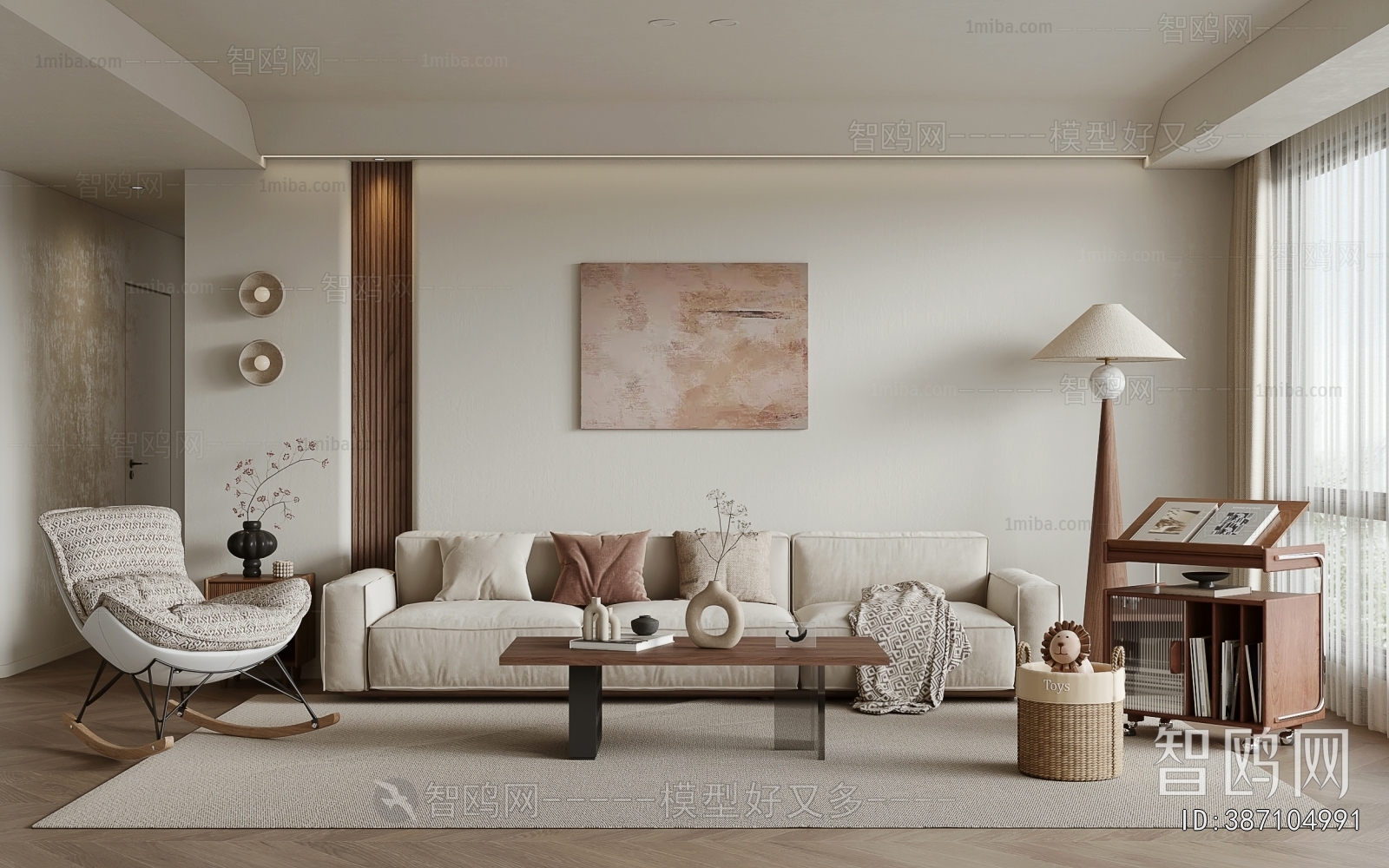 Wabi-sabi Style A Living Room