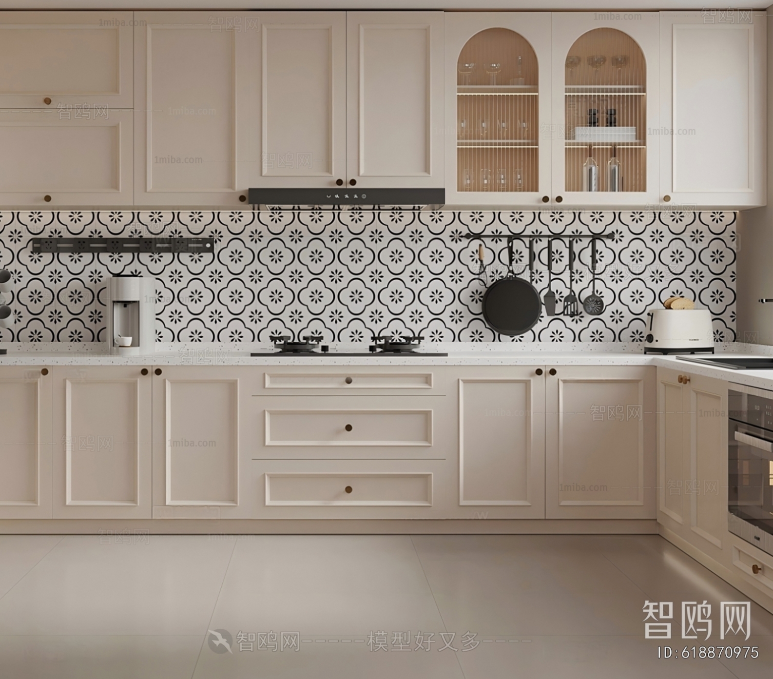 French Style Open Kitchen