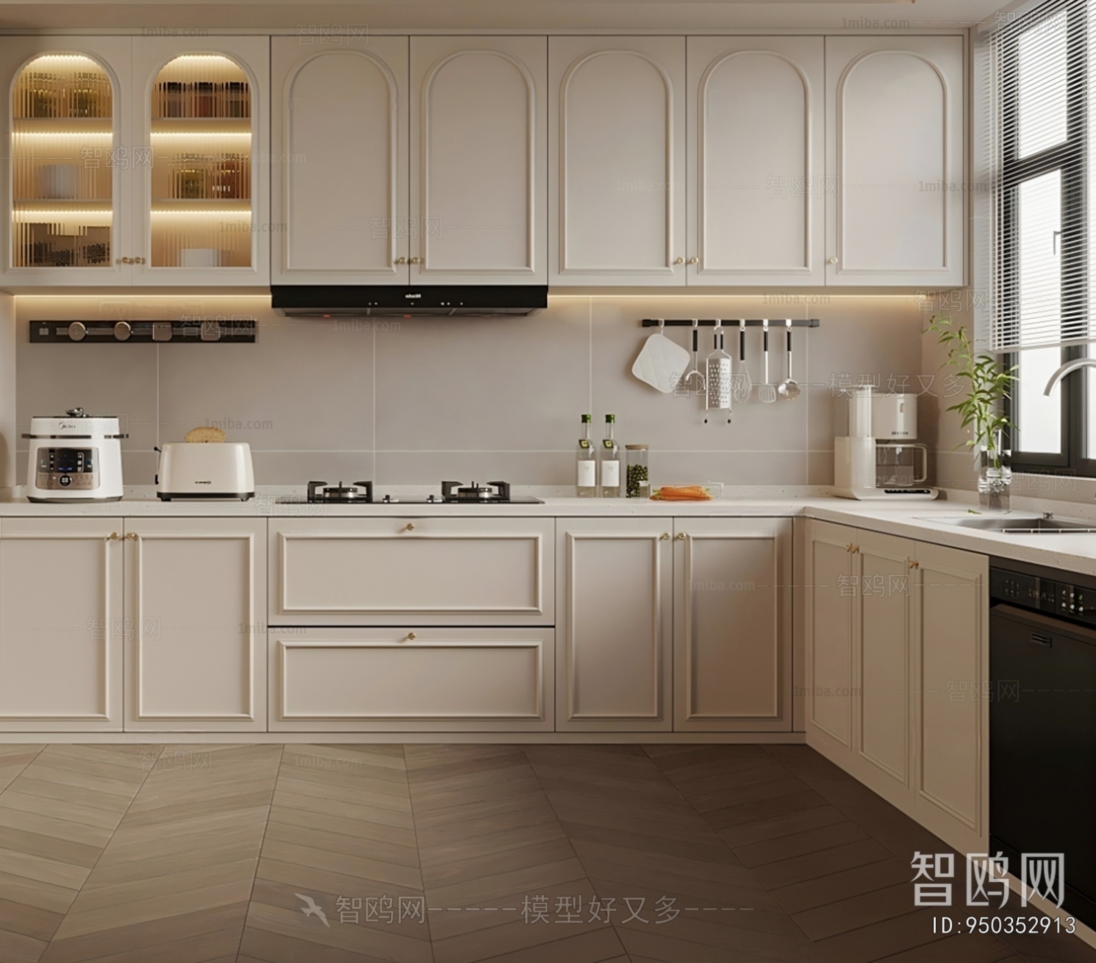 French Style Open Kitchen