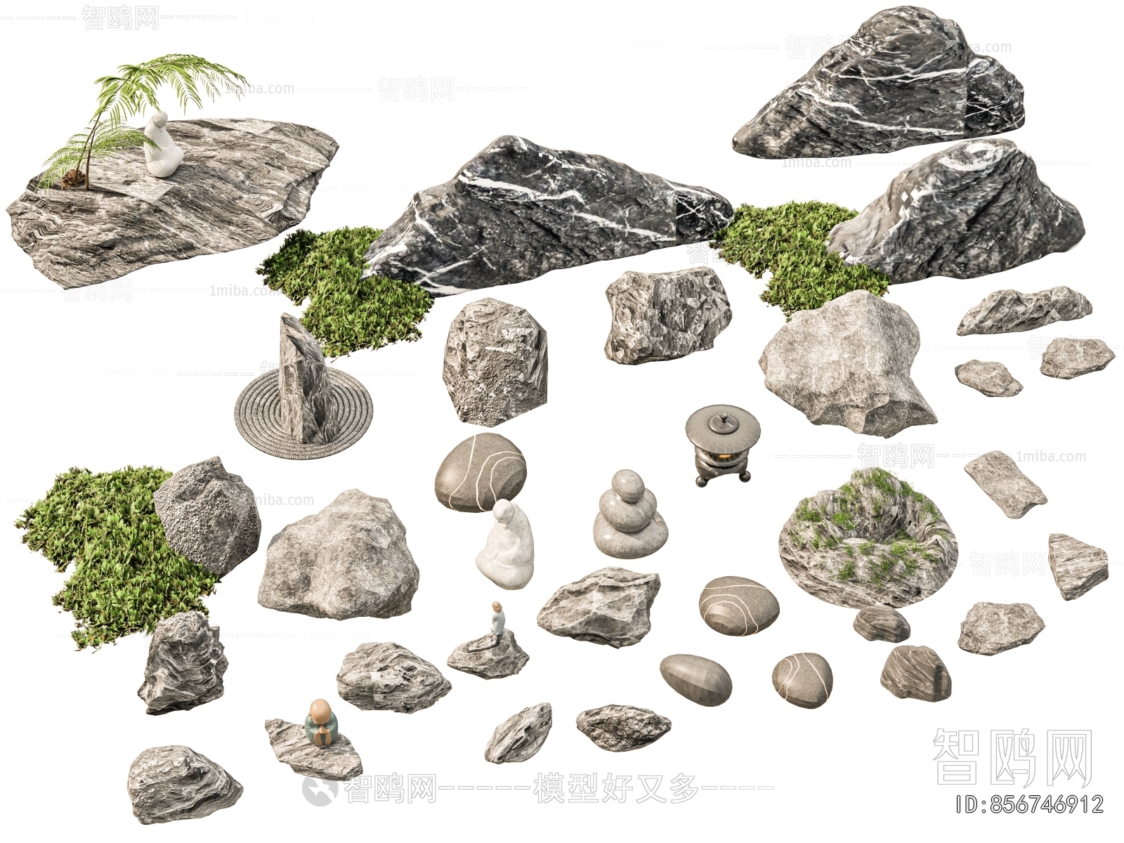 Modern Rockery Waterscape