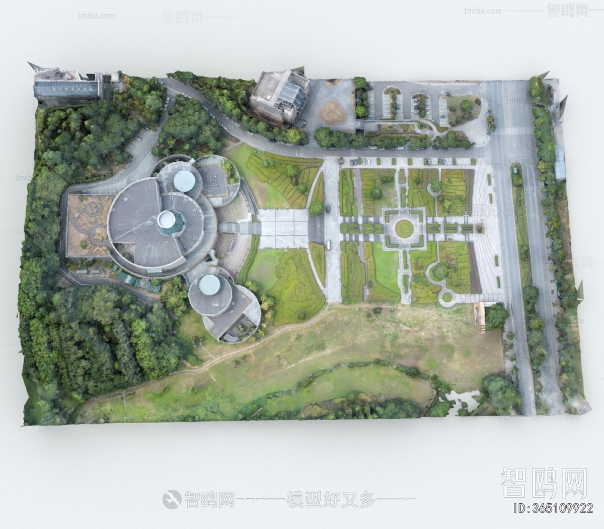 Modern Architectural Bird's-eye View Planning