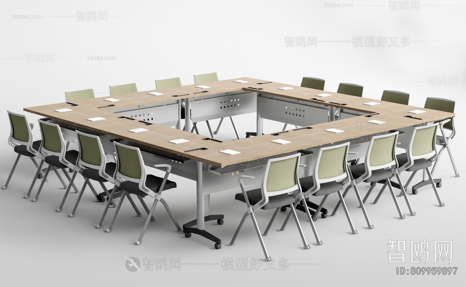 现代会议桌椅组合