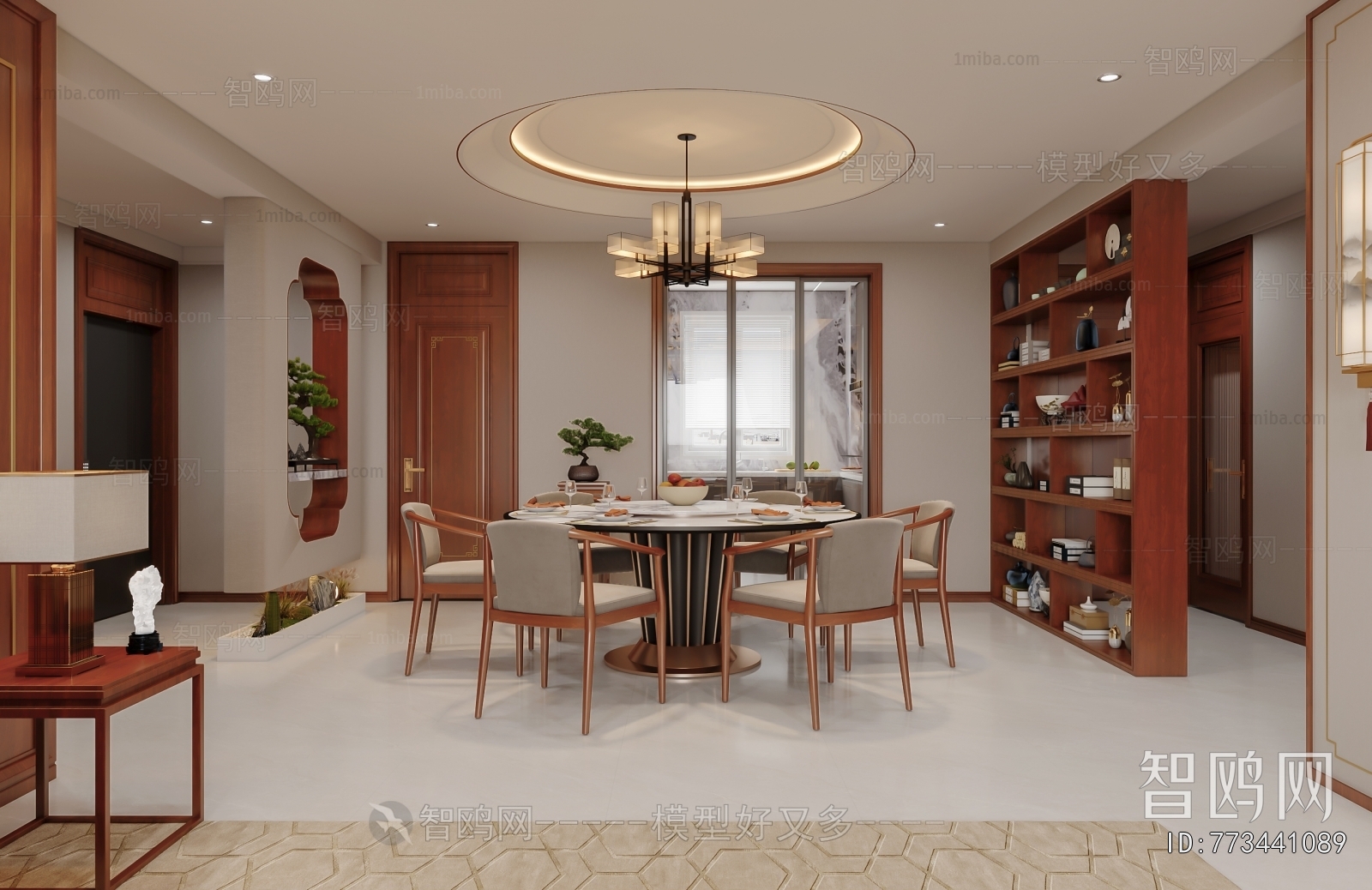 New Chinese Style A Living Room