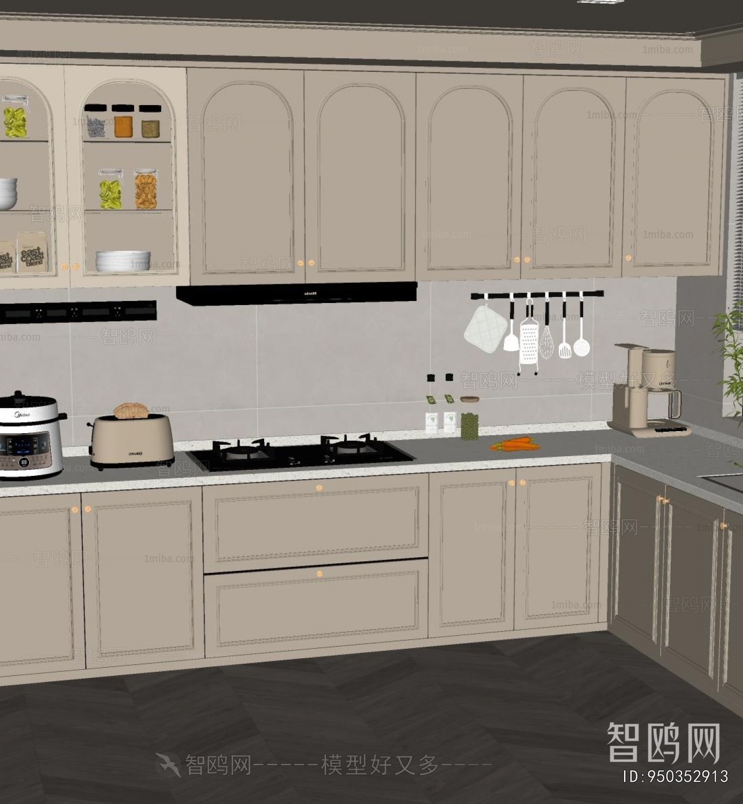 French Style Open Kitchen