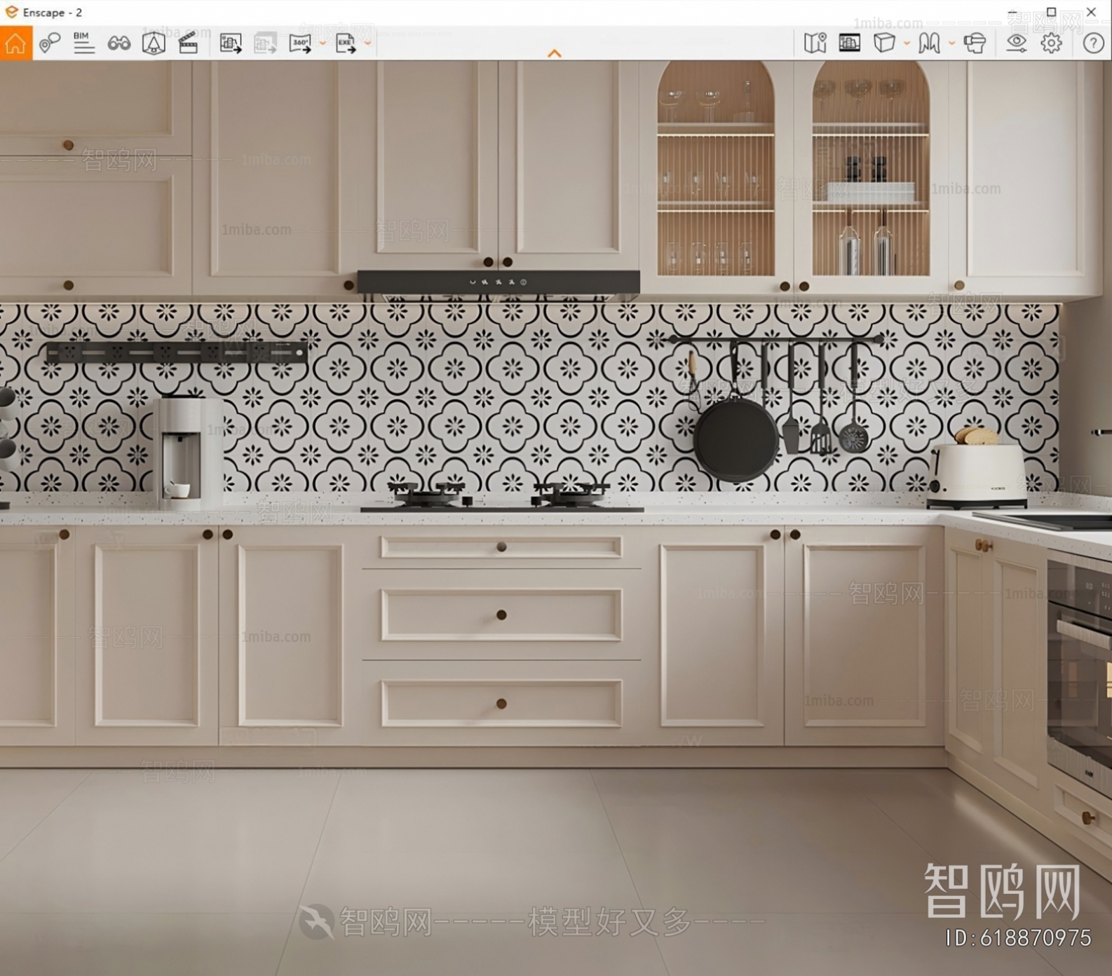 French Style Open Kitchen