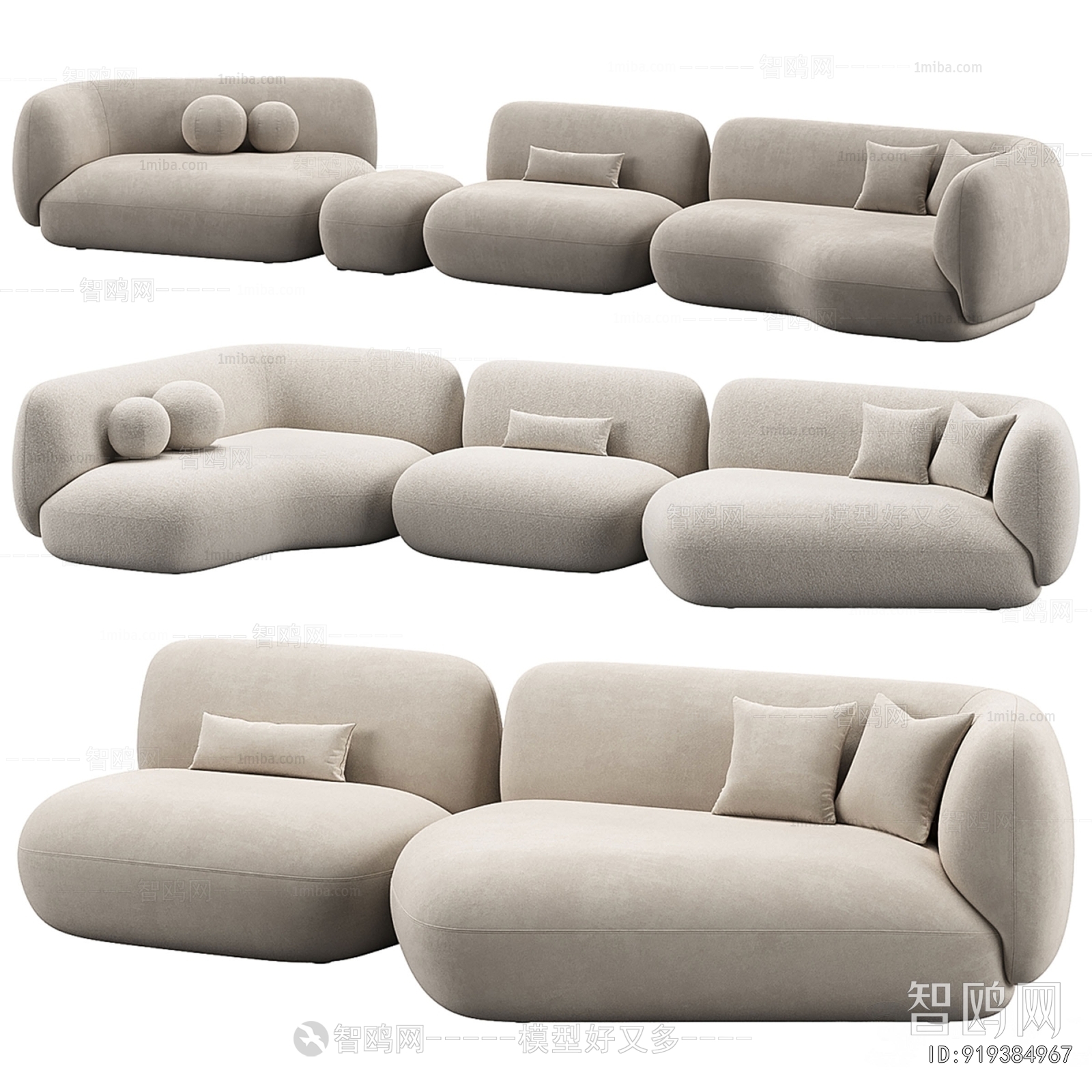 Modern Three-seat Sofa