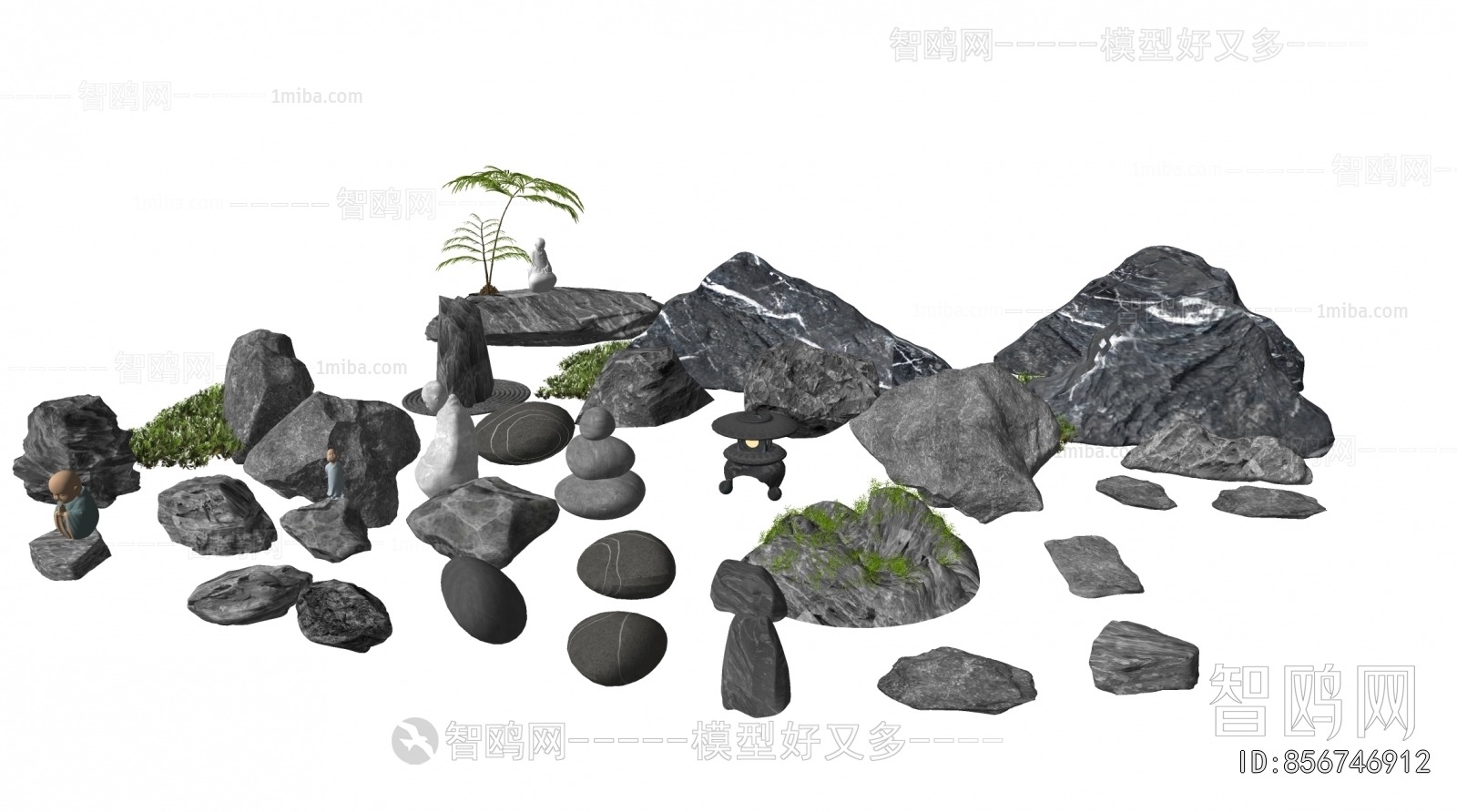 Modern Rockery Waterscape