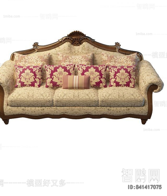 European Style Three-seat Sofa
