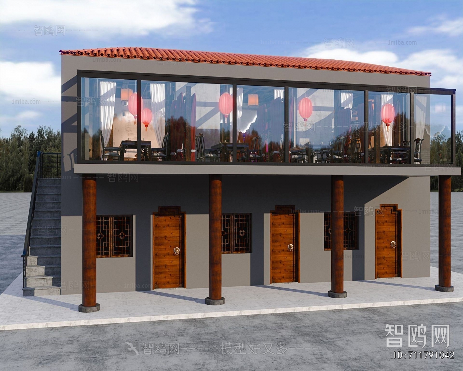 New Chinese Style Facade Element