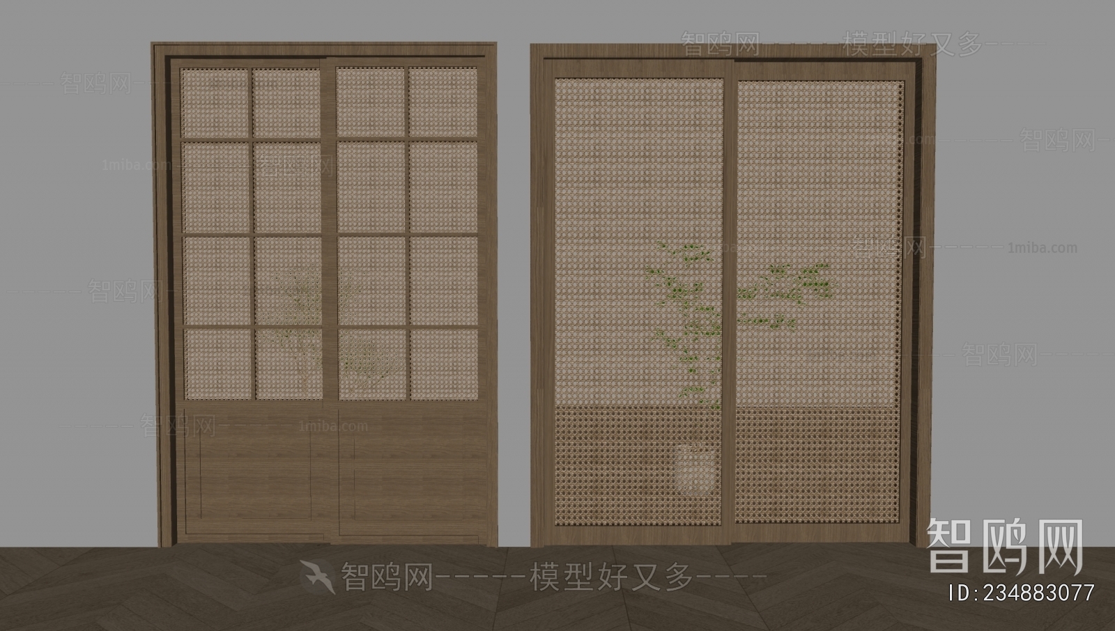 New Chinese Style Sliding Door