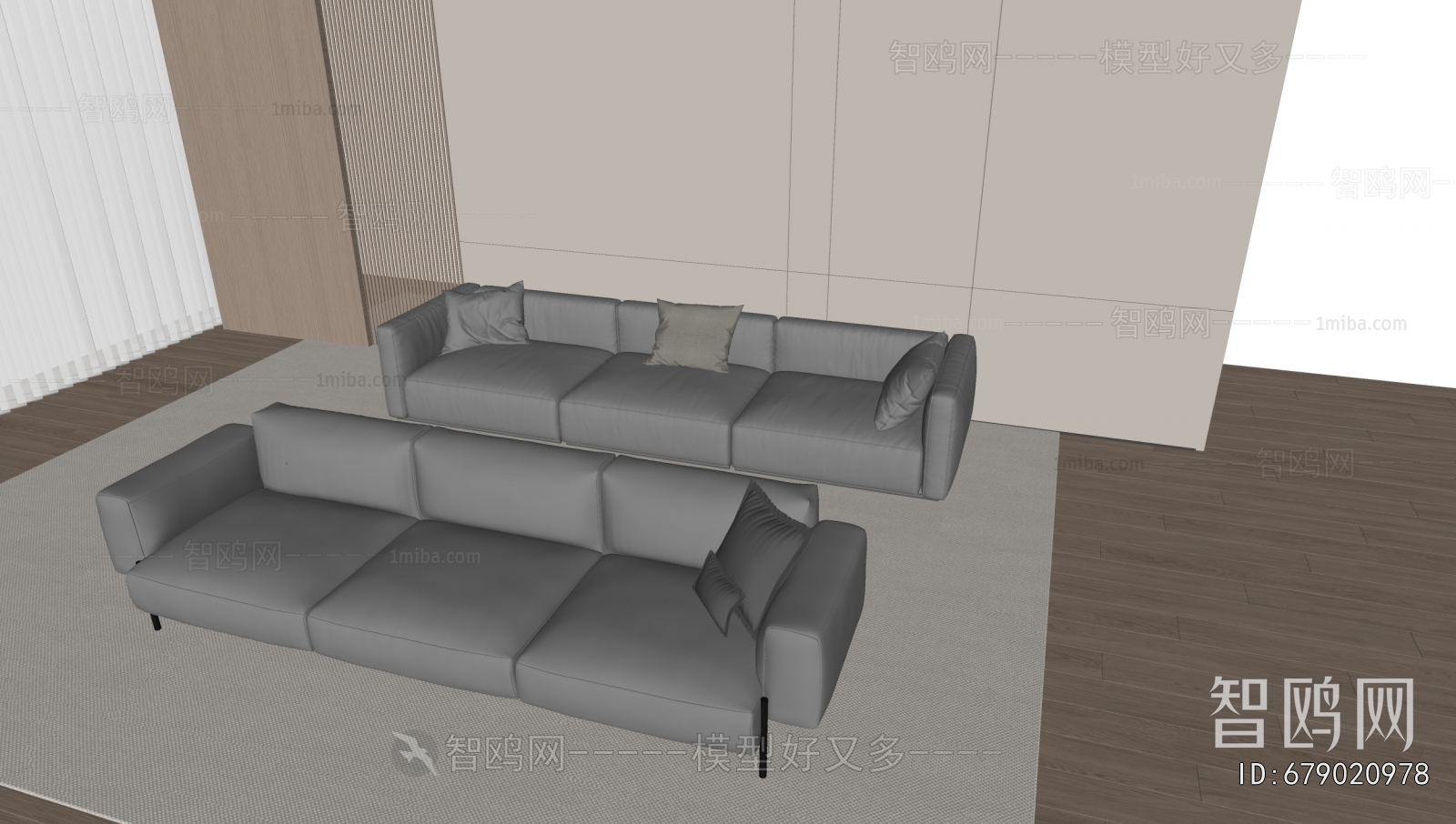 Modern Three-seat Sofa