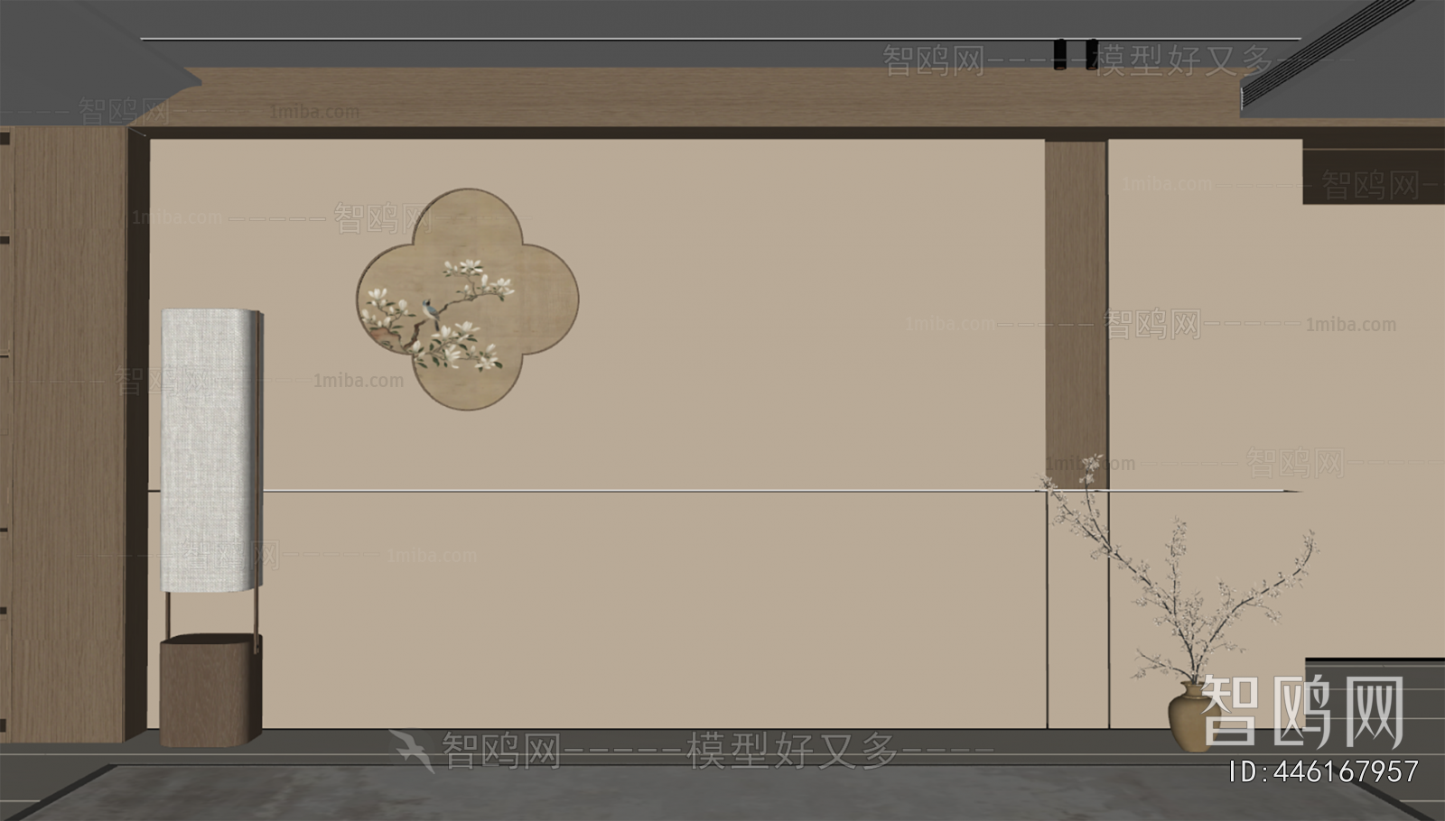 New Chinese Style TV Wall