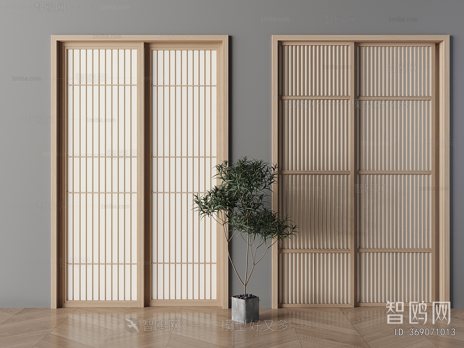 New Chinese Style Sliding Door