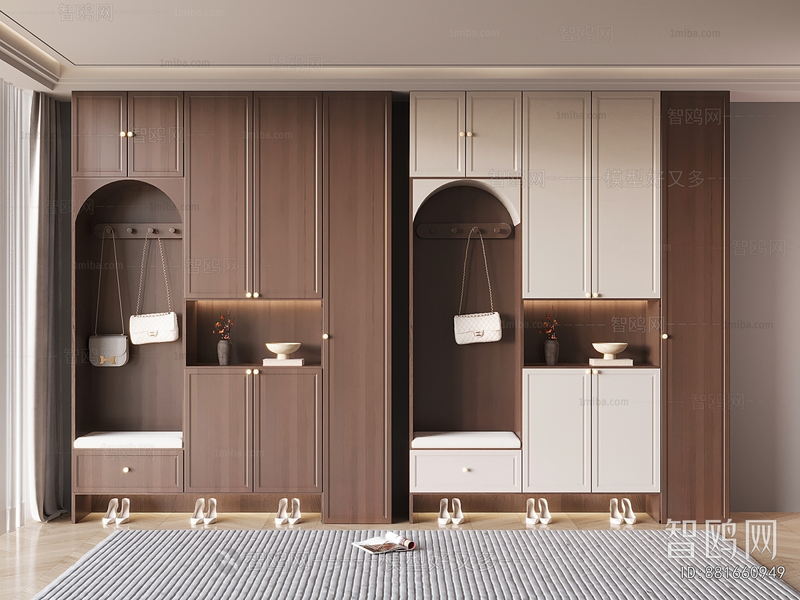 French Style Shoe Cabinet