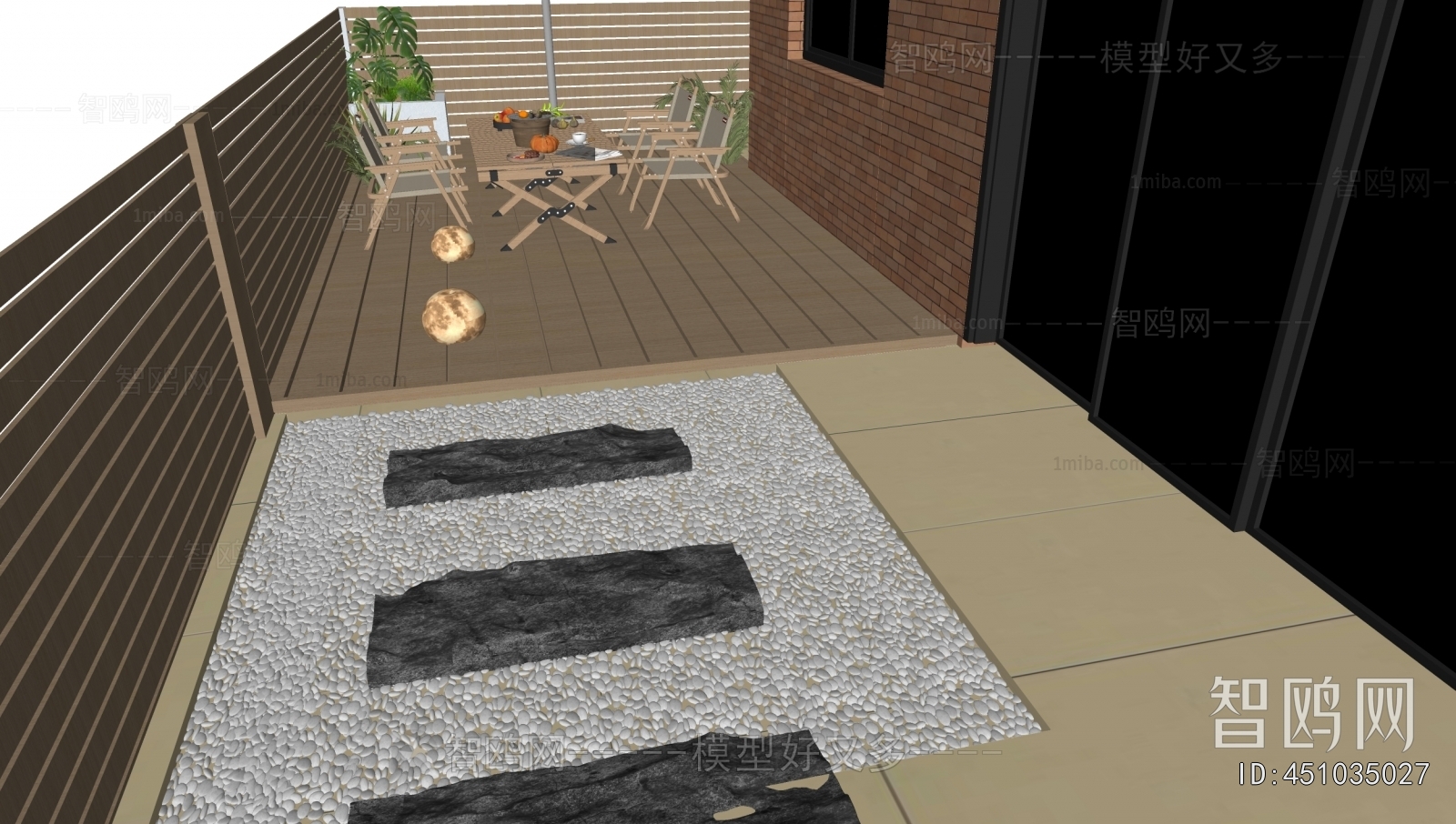 Modern Courtyard/landscape