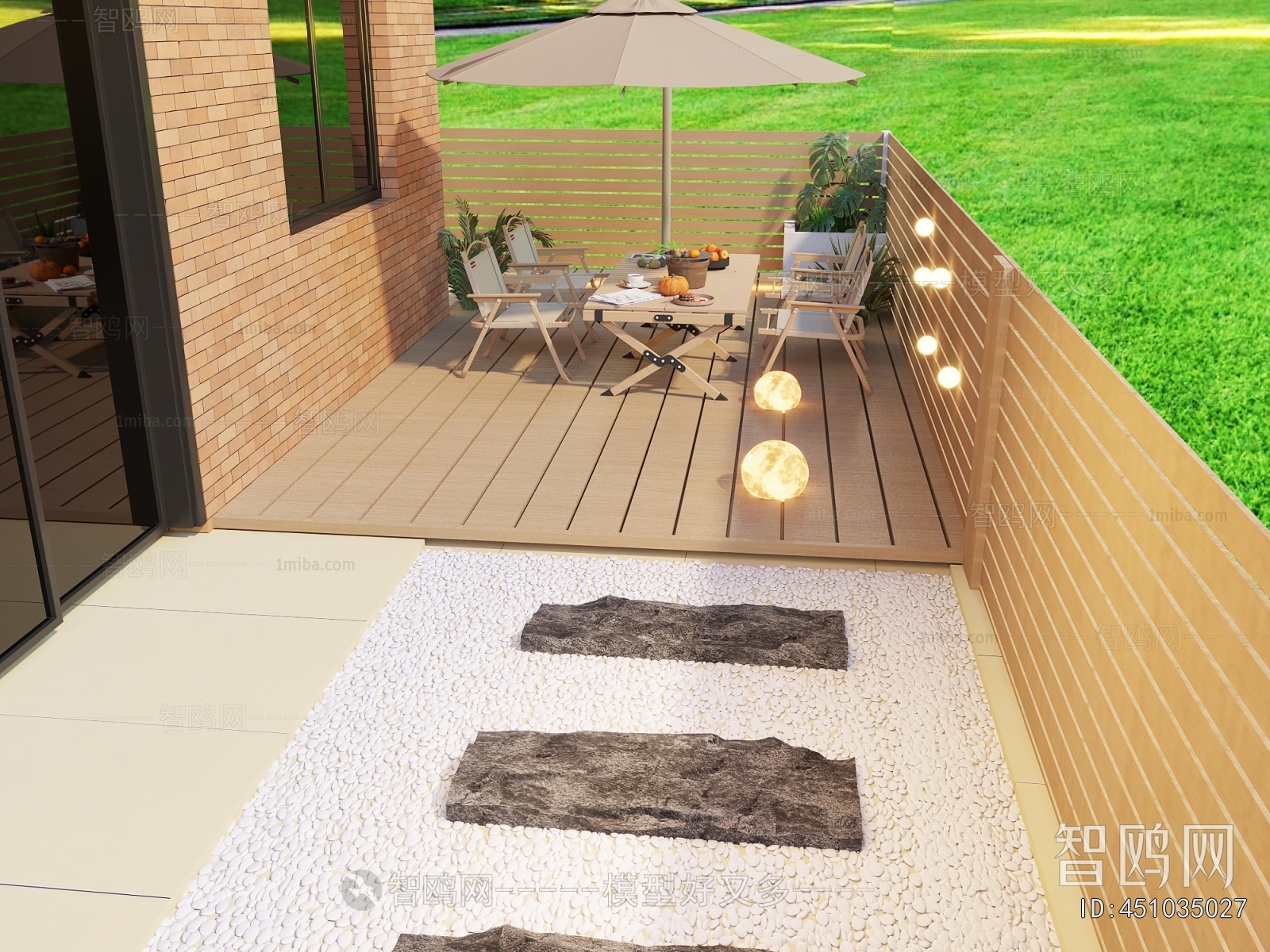 Modern Courtyard/landscape