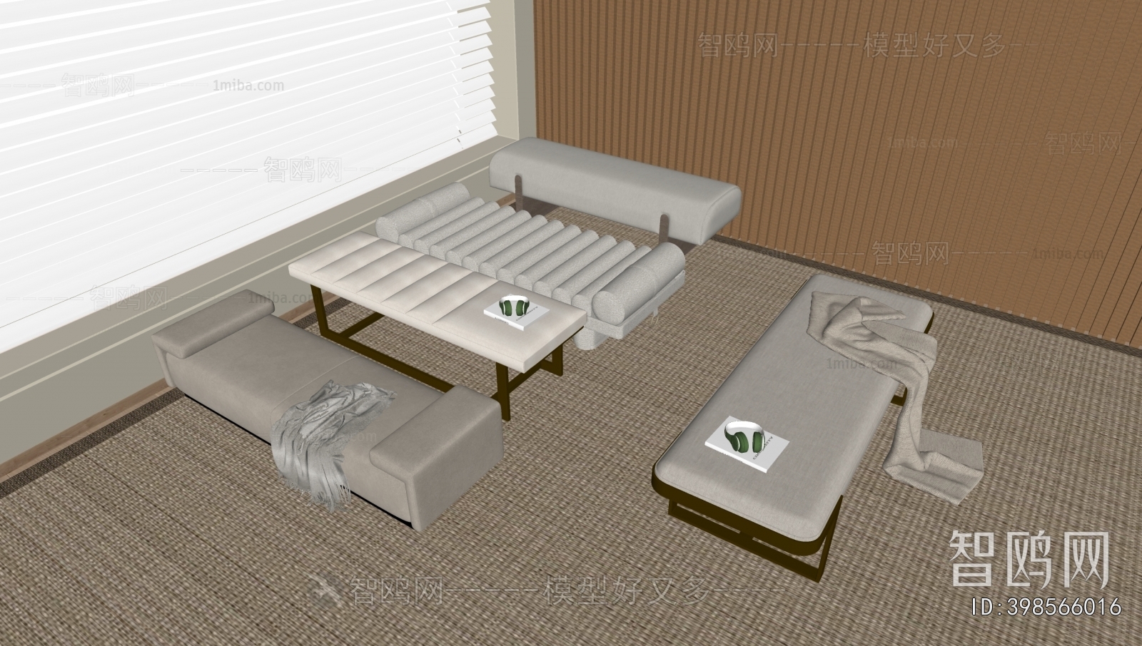 French Style Sofa Stool