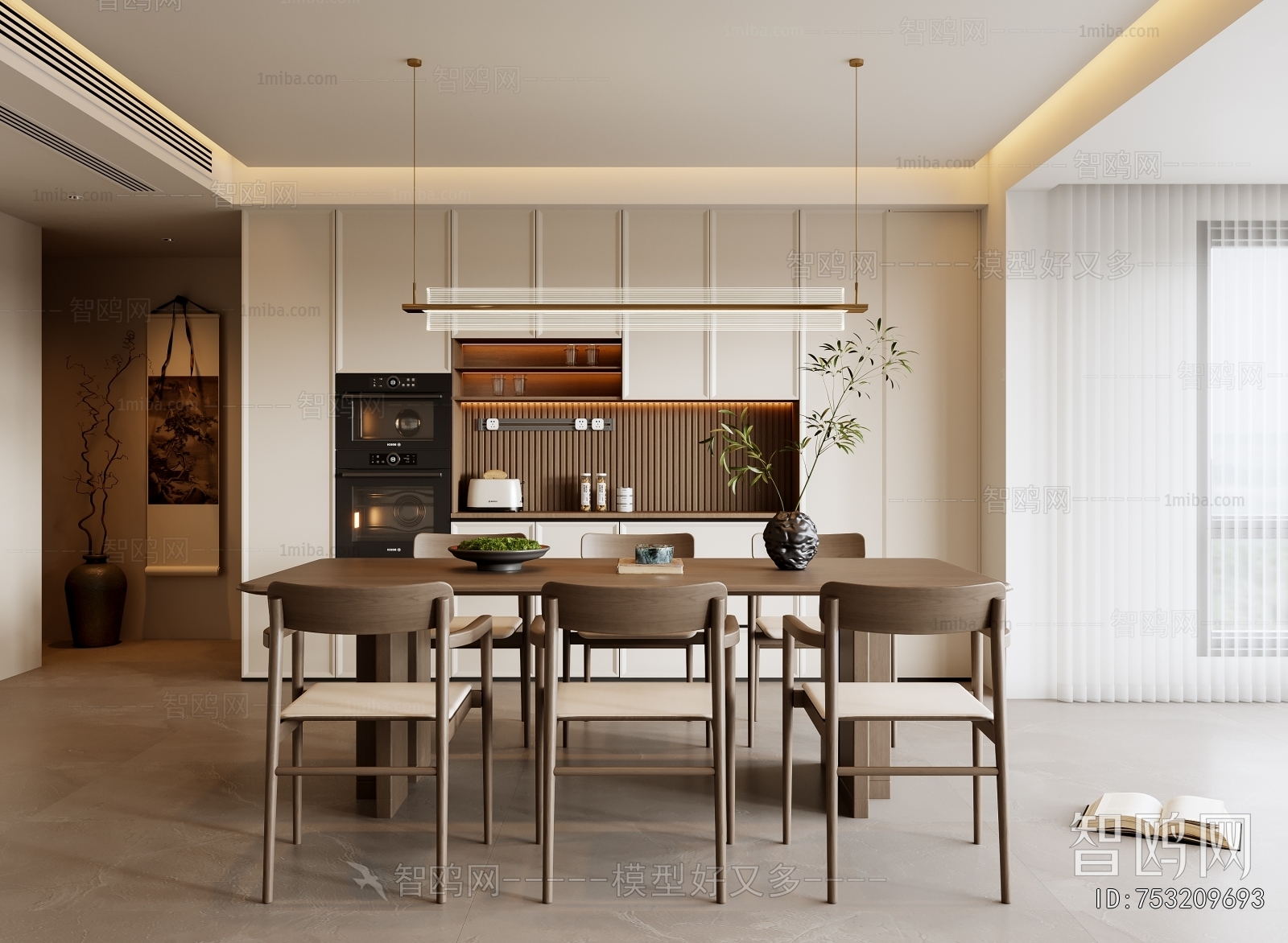 New Chinese Style Dining Room