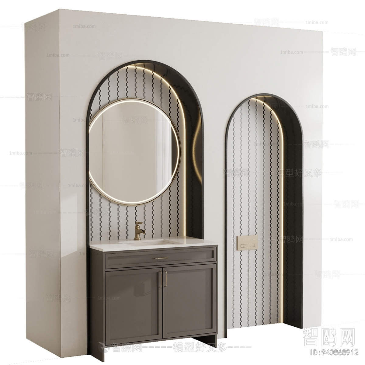 French Style Bathroom Cabinet