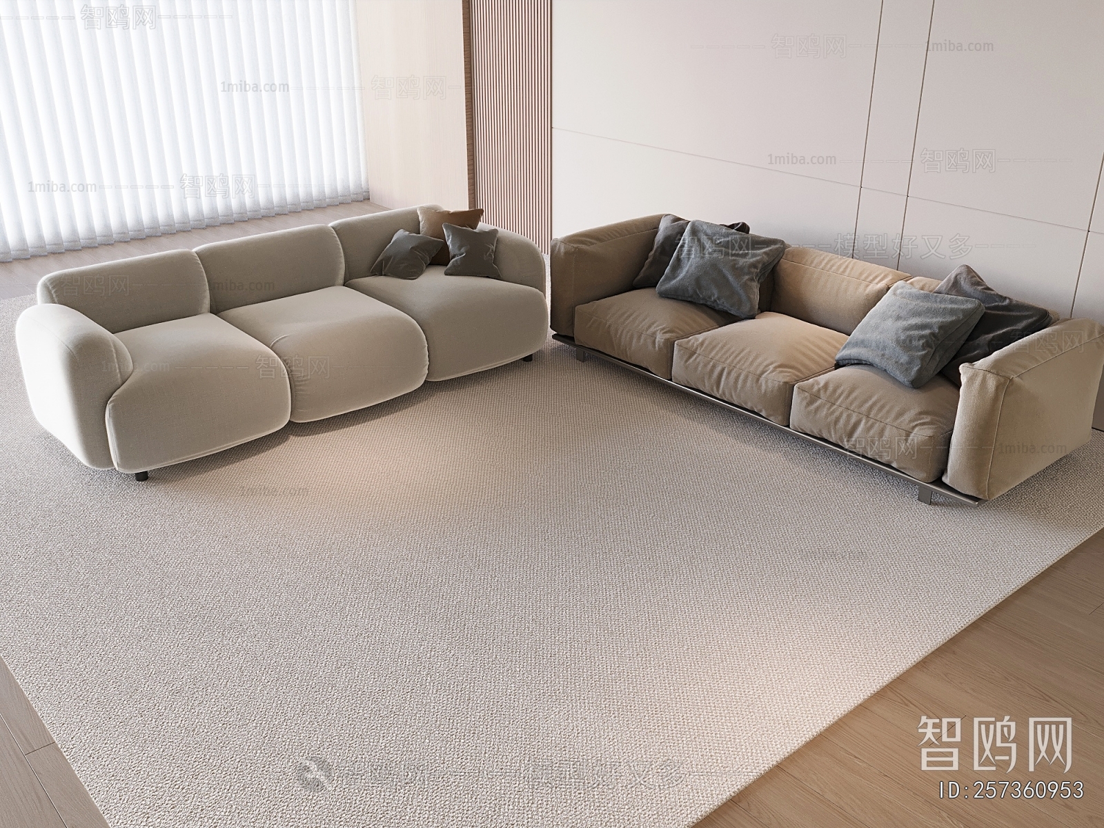 Modern Three-seat Sofa