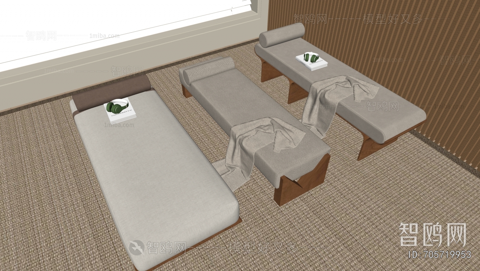 New Chinese Style Sofa Stool