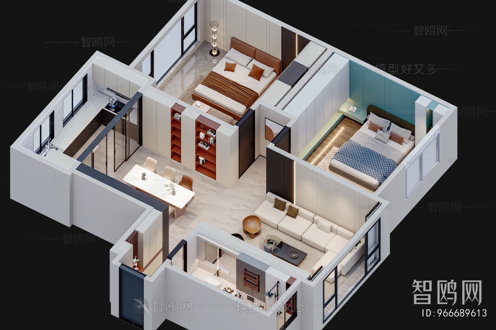 Modern A Bird's-eye View Of Home Decoration