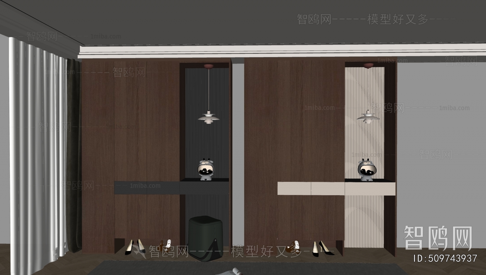 French Style Shoe Cabinet