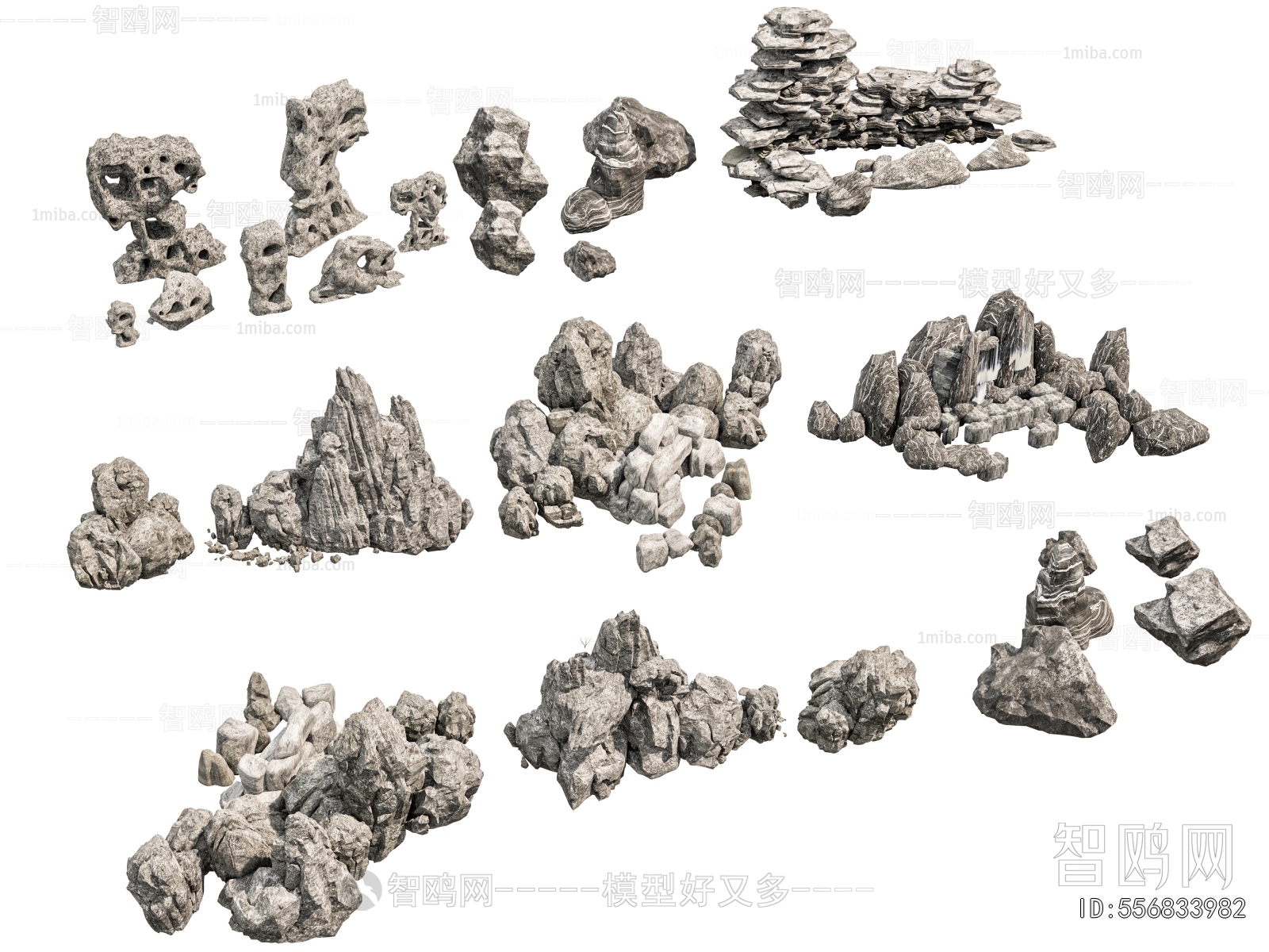 Modern Rockery Waterscape