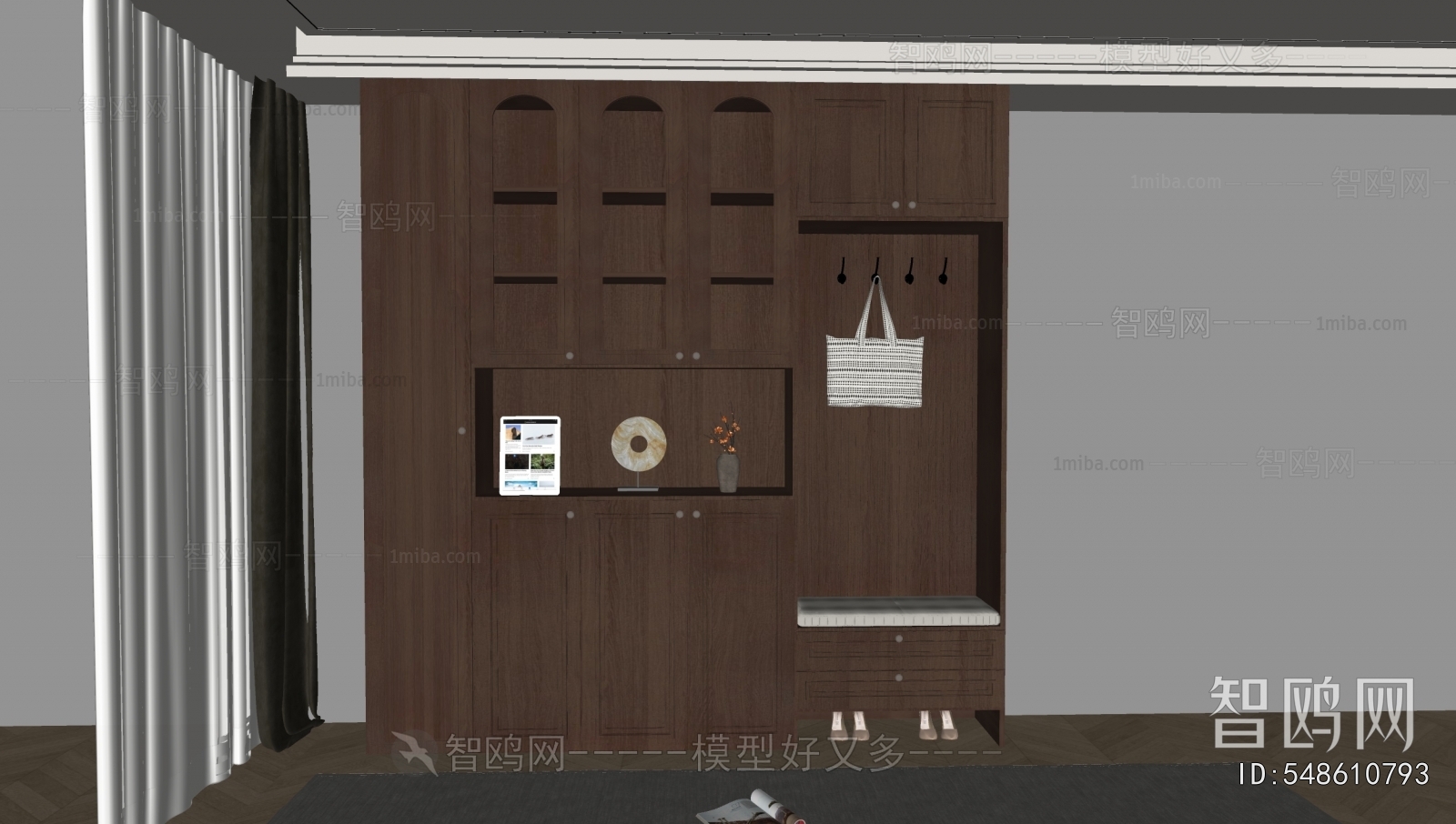 French Style Shoe Cabinet