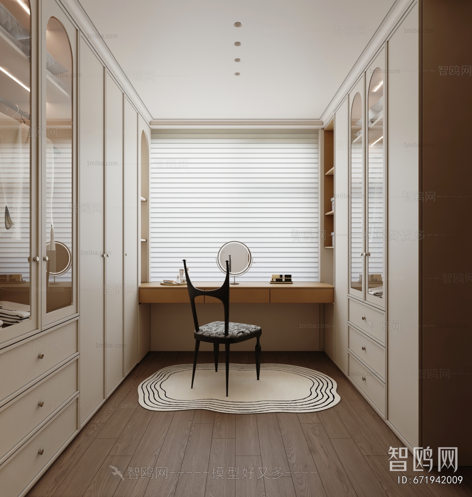 French Style Clothes Storage Area