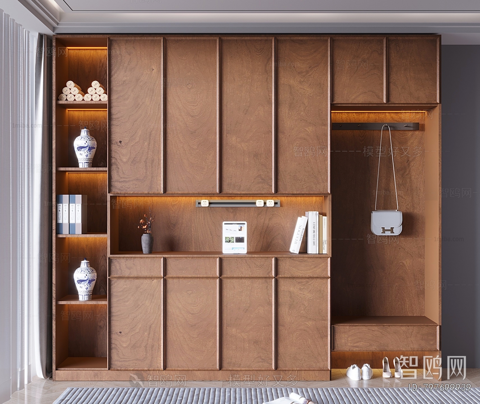 French Style Shoe Cabinet