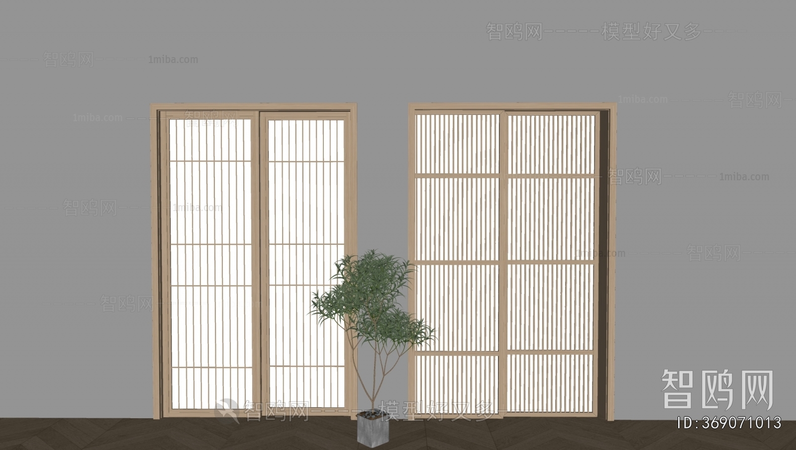 New Chinese Style Sliding Door