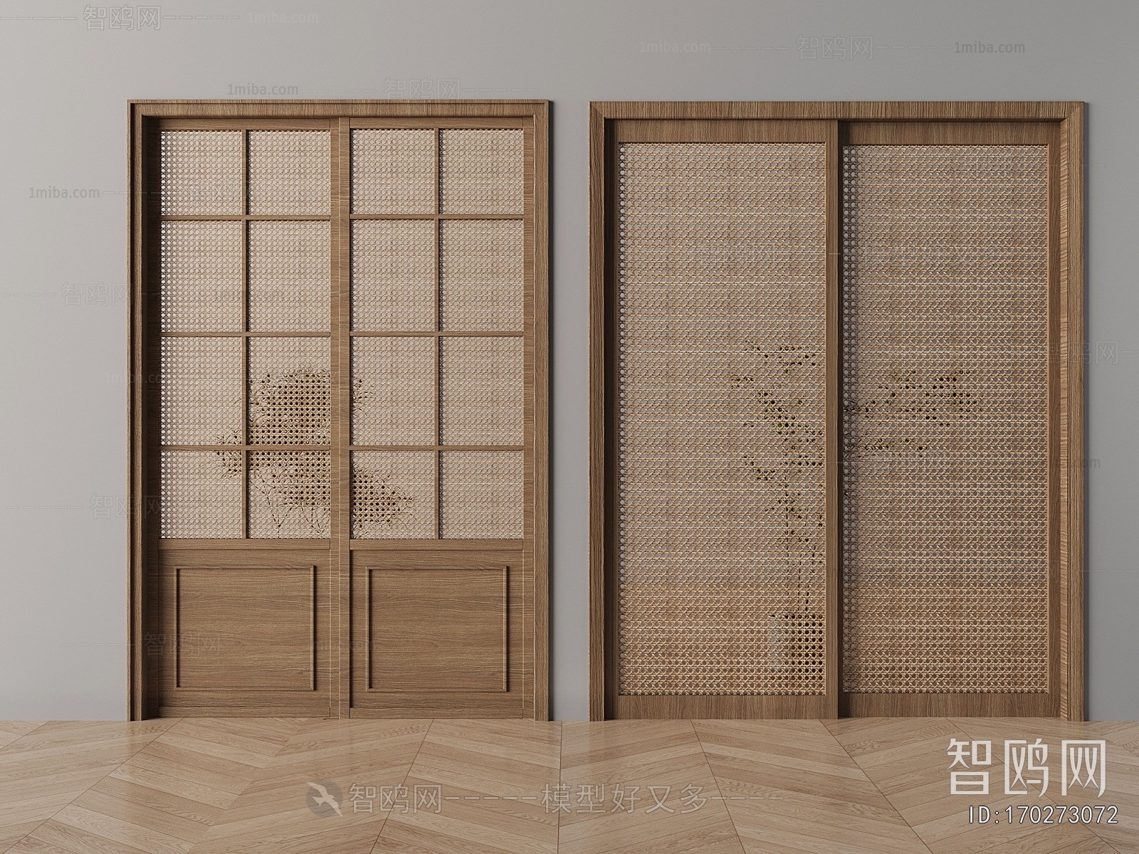 New Chinese Style Sliding Door