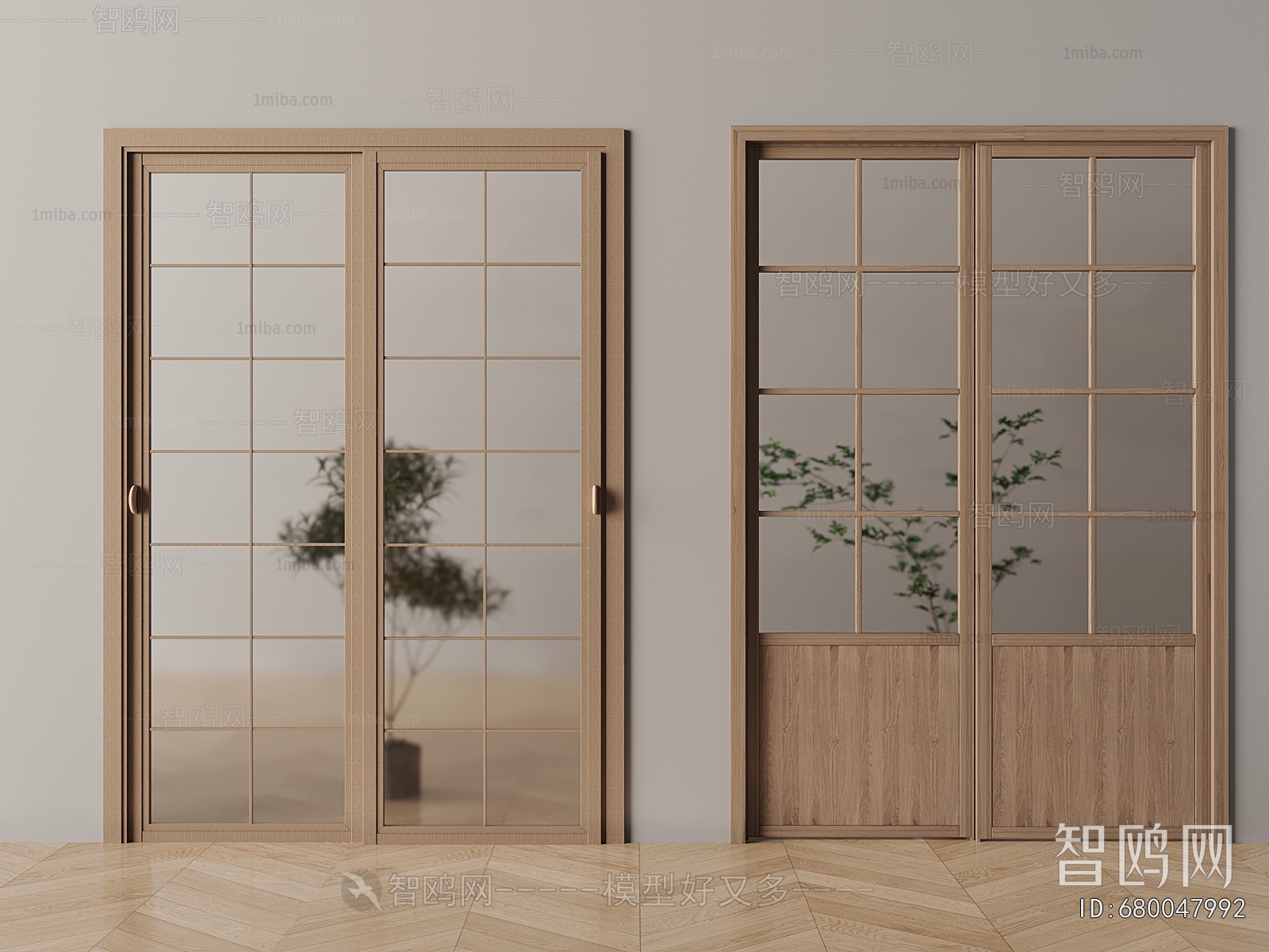 New Chinese Style Sliding Door