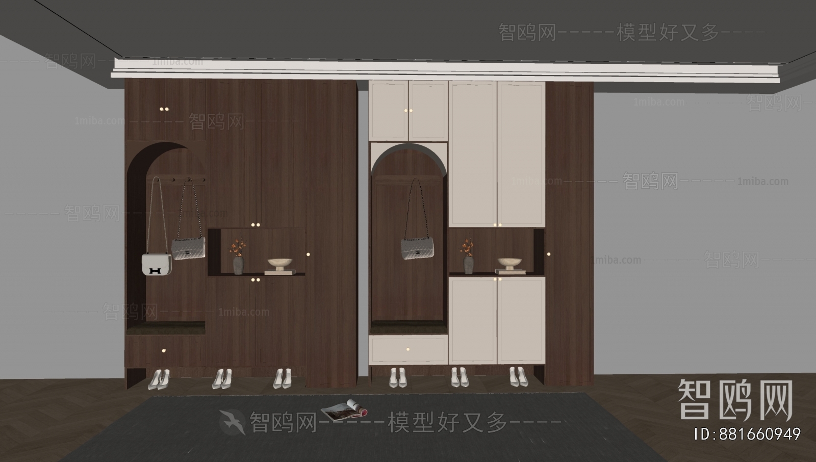 French Style Shoe Cabinet