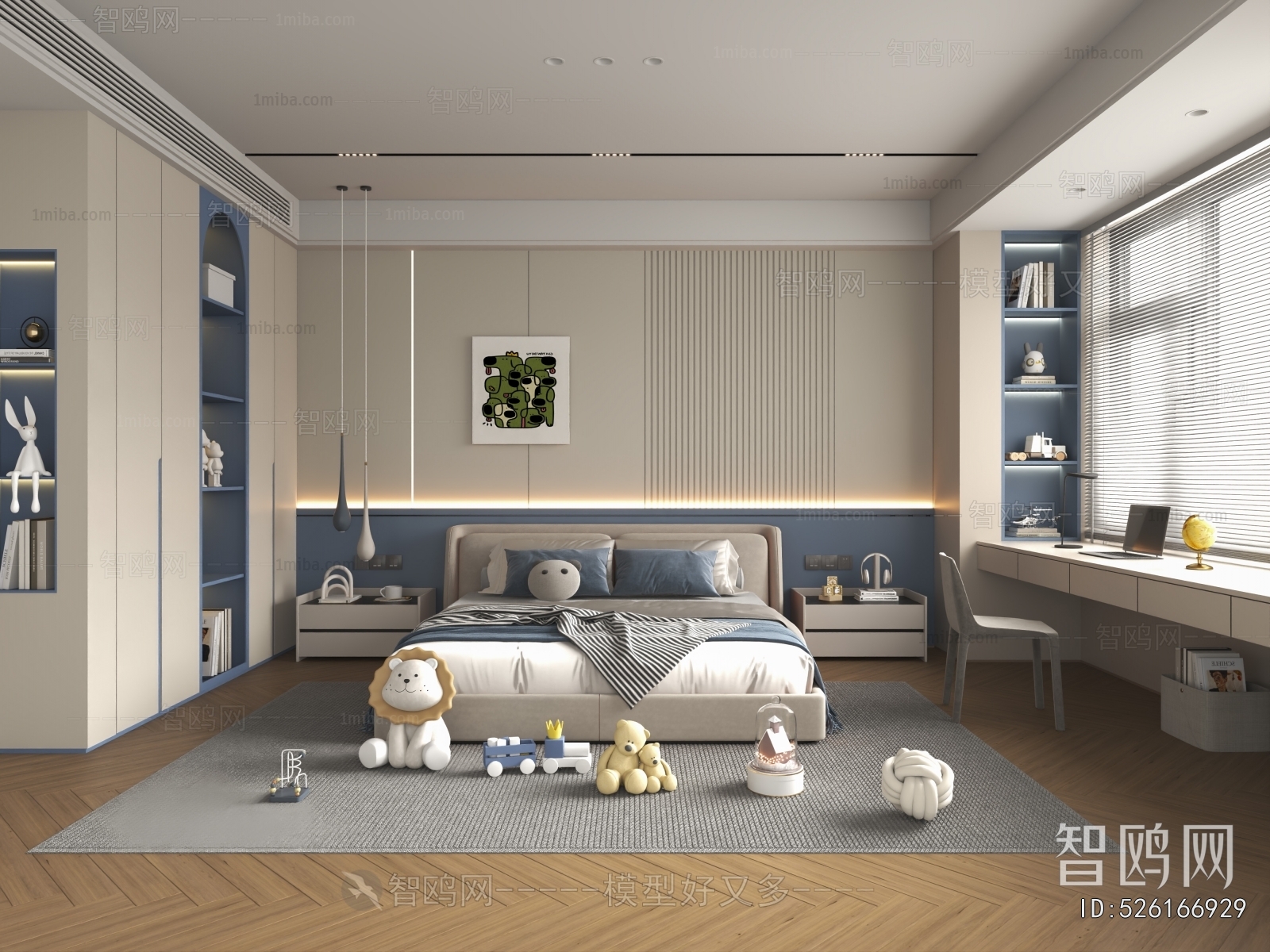 Modern Boy's Room And Son's Room