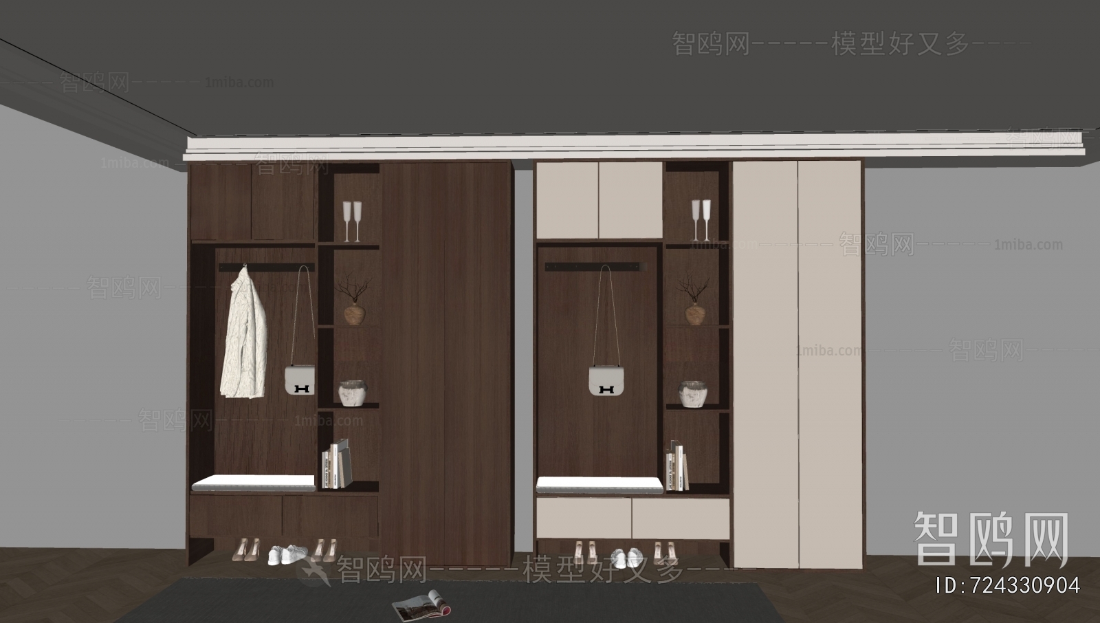 French Style Shoe Cabinet