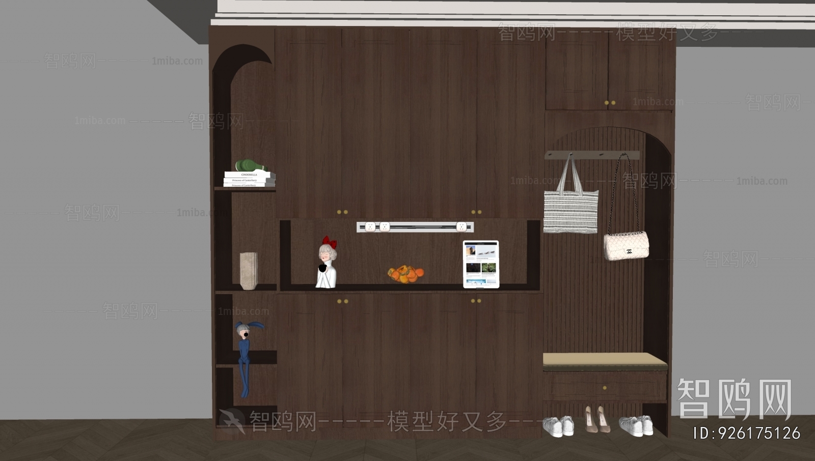 French Style Shoe Cabinet