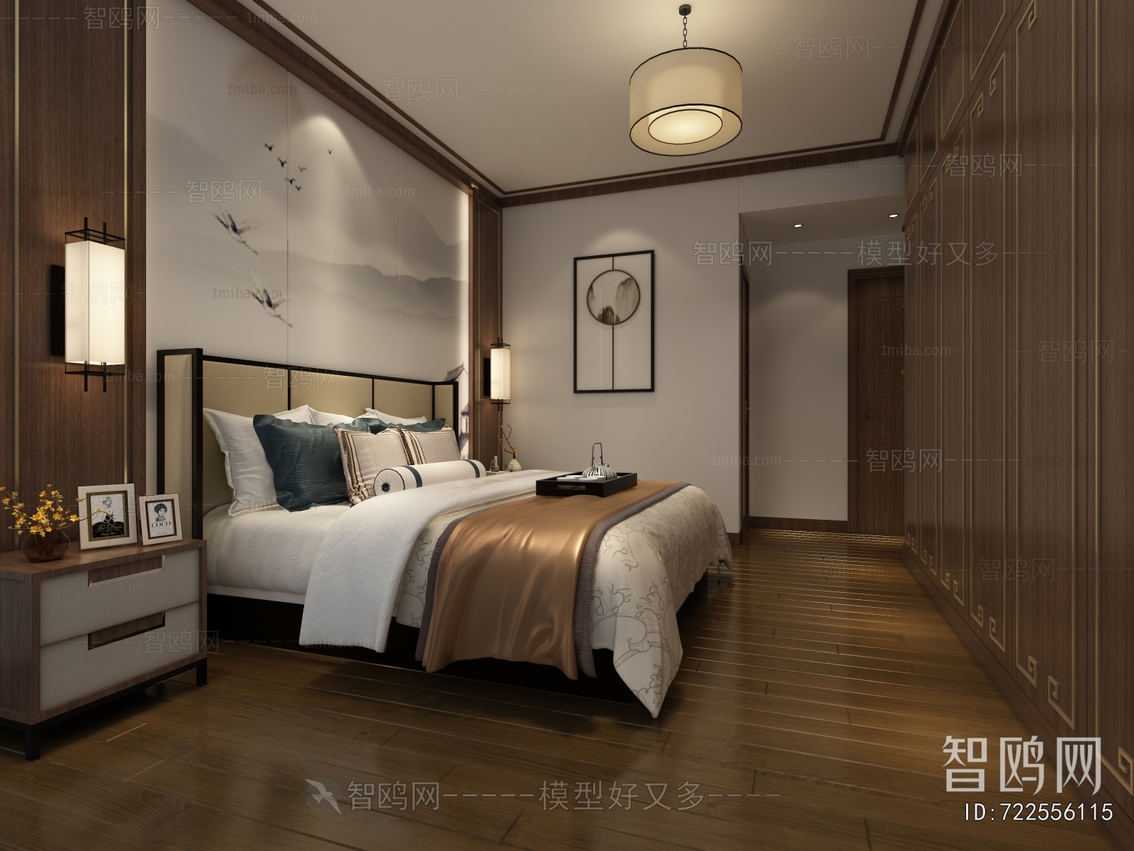 New Chinese Style Bedroom