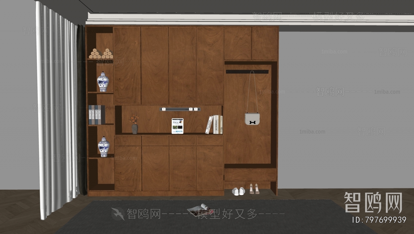 French Style Shoe Cabinet