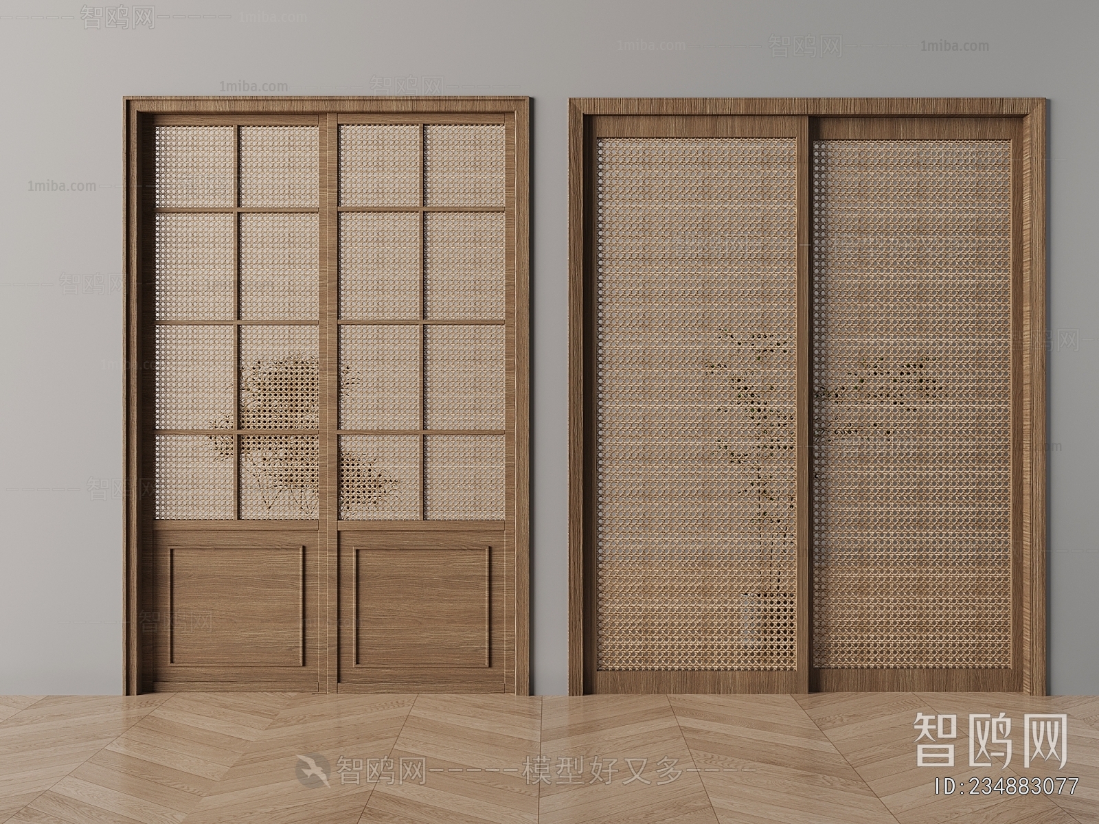 New Chinese Style Sliding Door