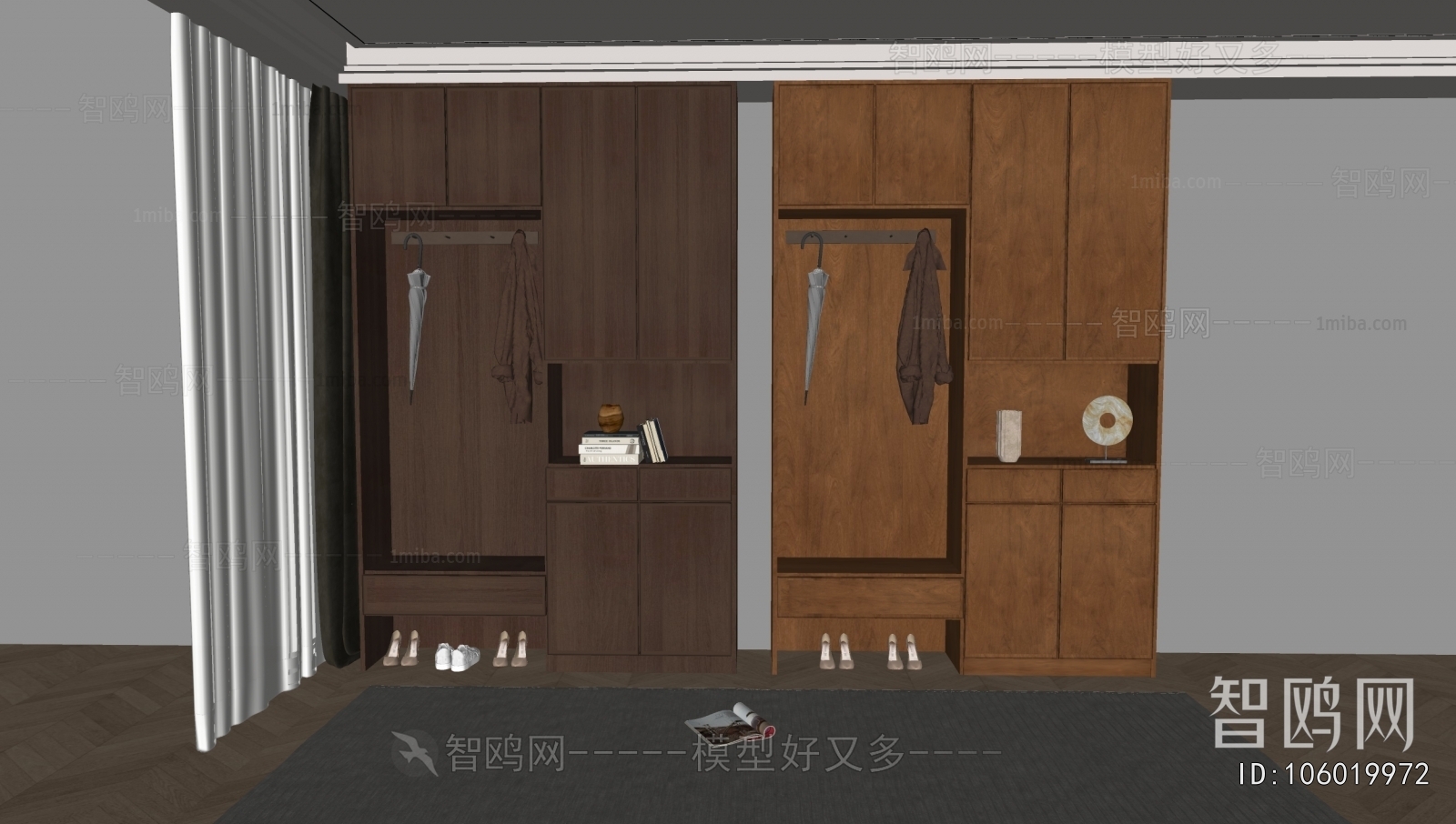 French Style Shoe Cabinet