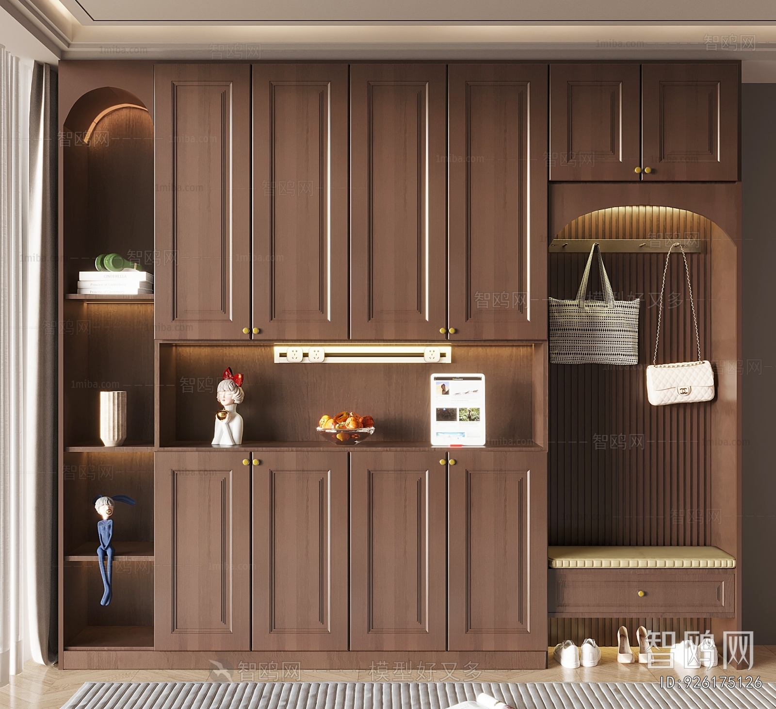 French Style Shoe Cabinet