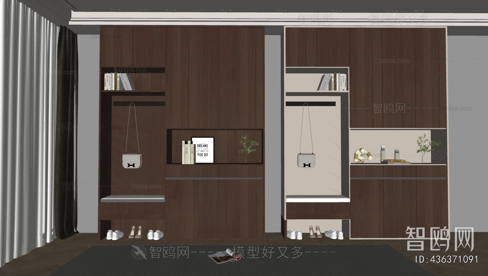 French Style Shoe Cabinet