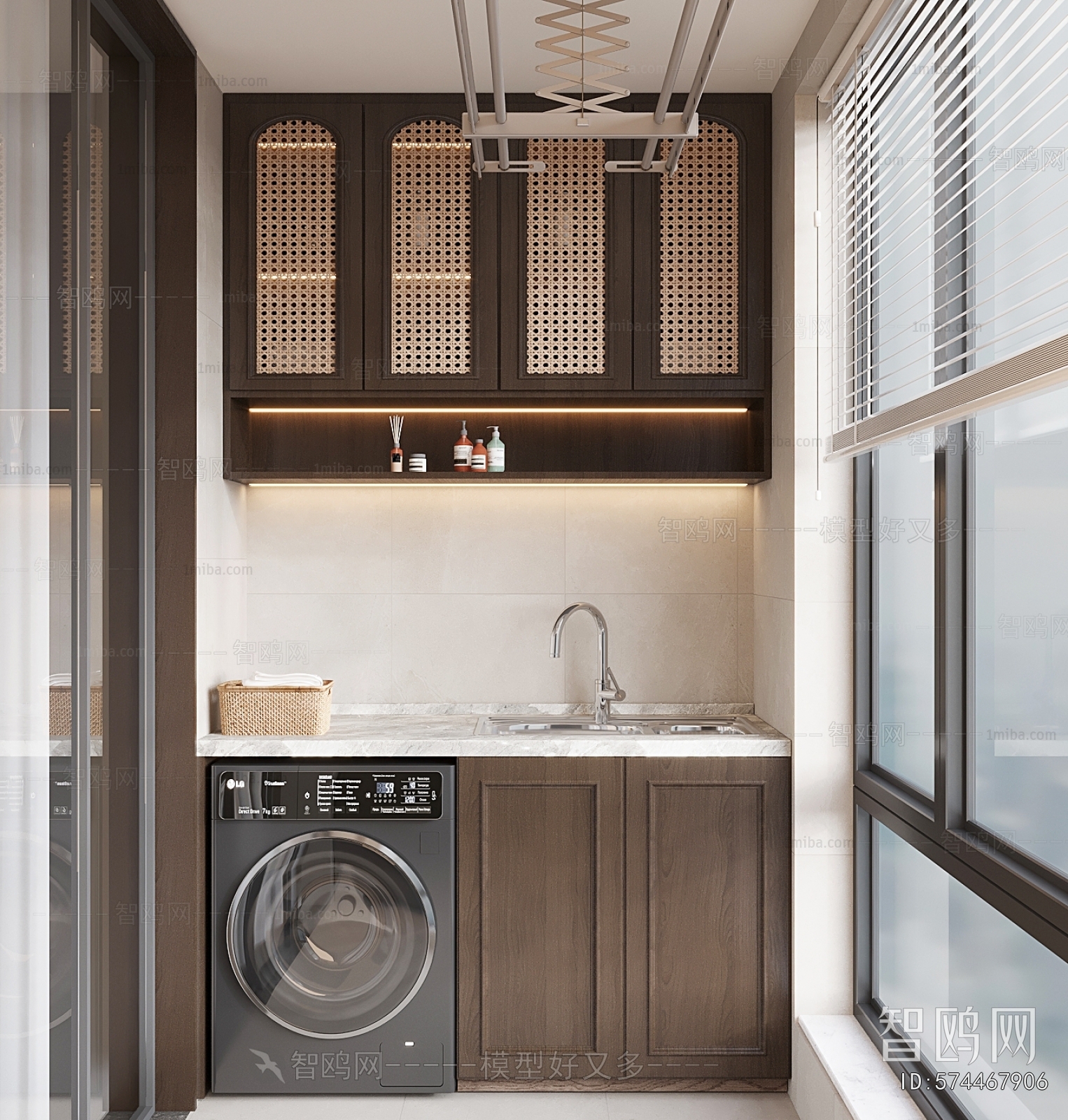 French Style Balcony Cabinet