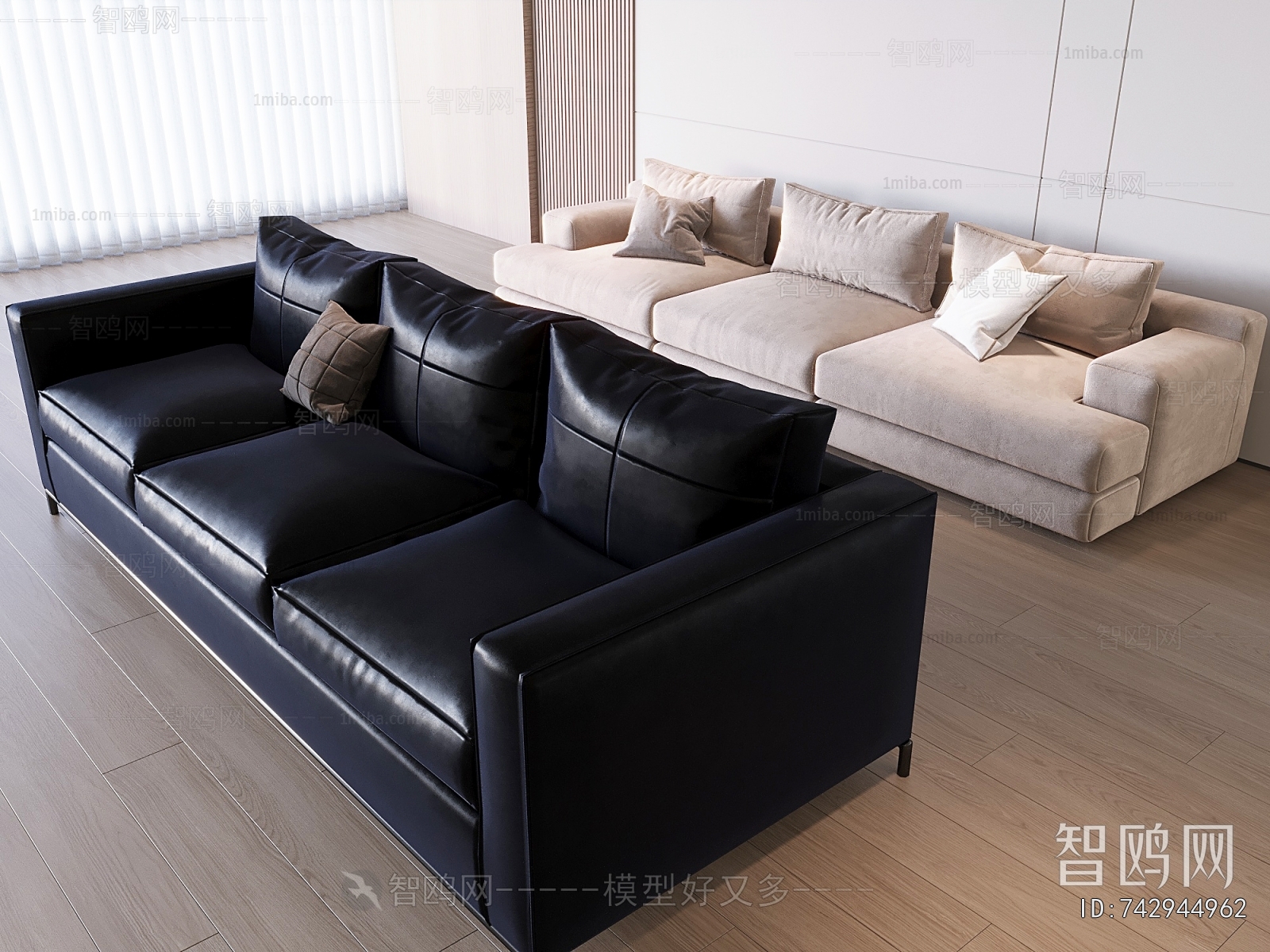 Modern Three-seat Sofa