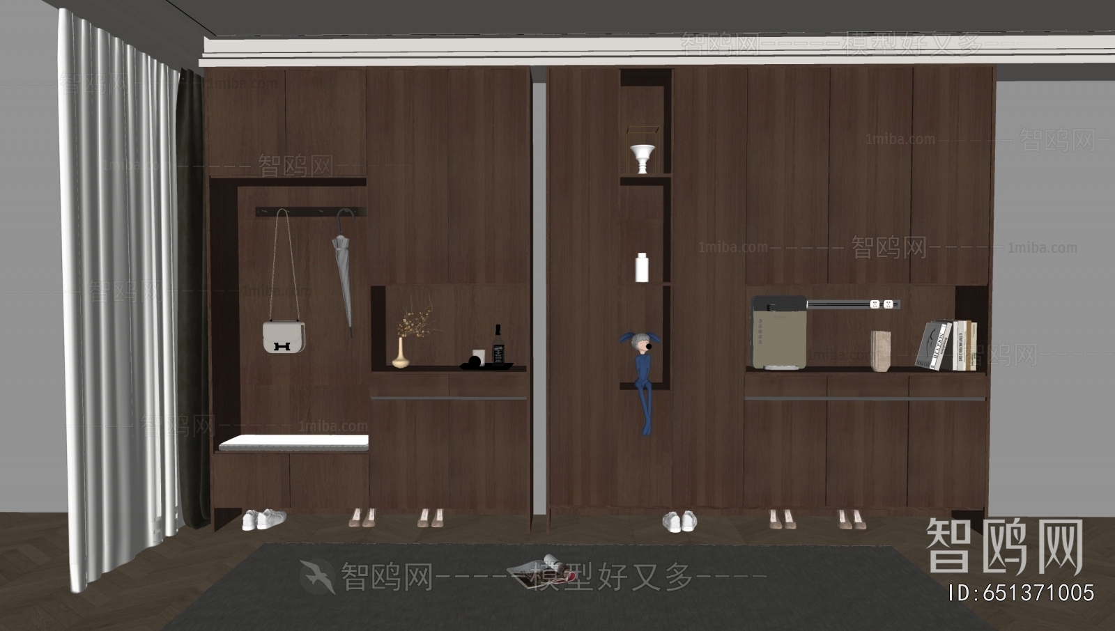 French Style Shoe Cabinet